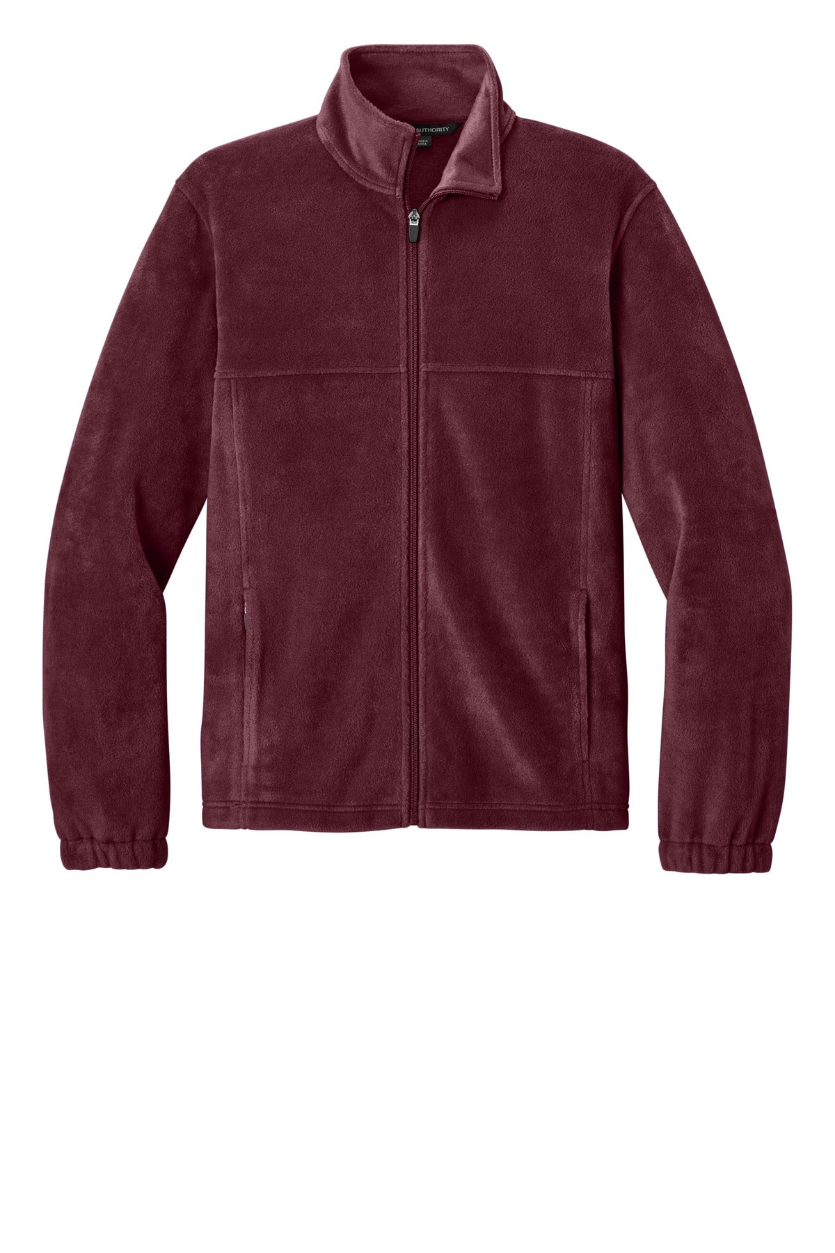 Front View of ClubBurg Port Authority Plush Fleece Full-Zip Jacket F190
