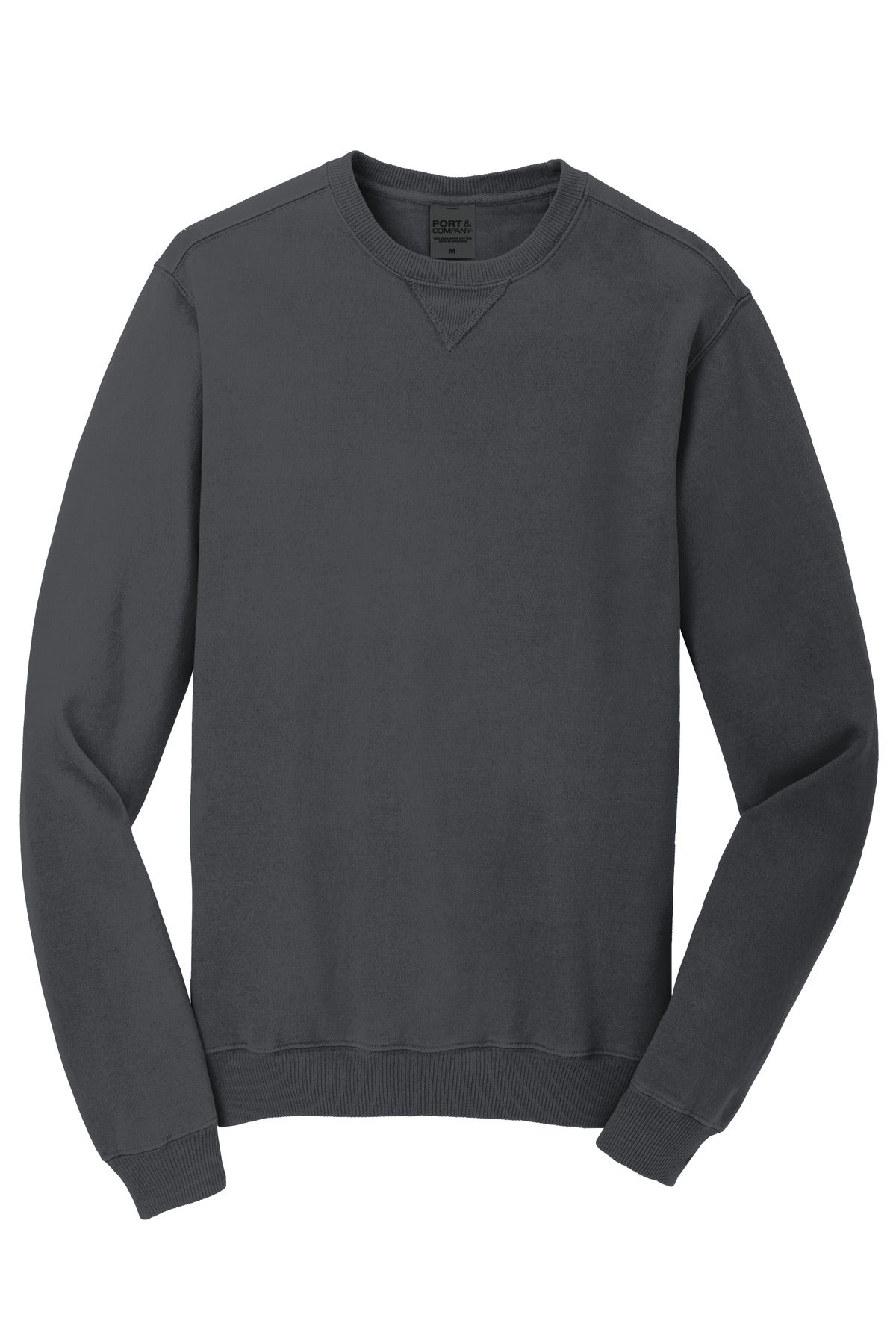 Front View of Coal Port & Co Beach Wash Garment-Dyed Crewneck Sweatshirt PC098