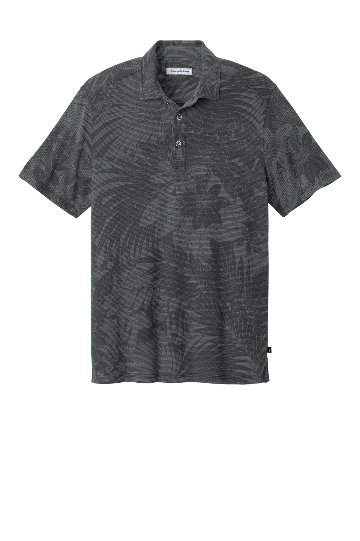 Front View of Coal Tommy Bahama Santiago Paradise Polo ST227544TB
