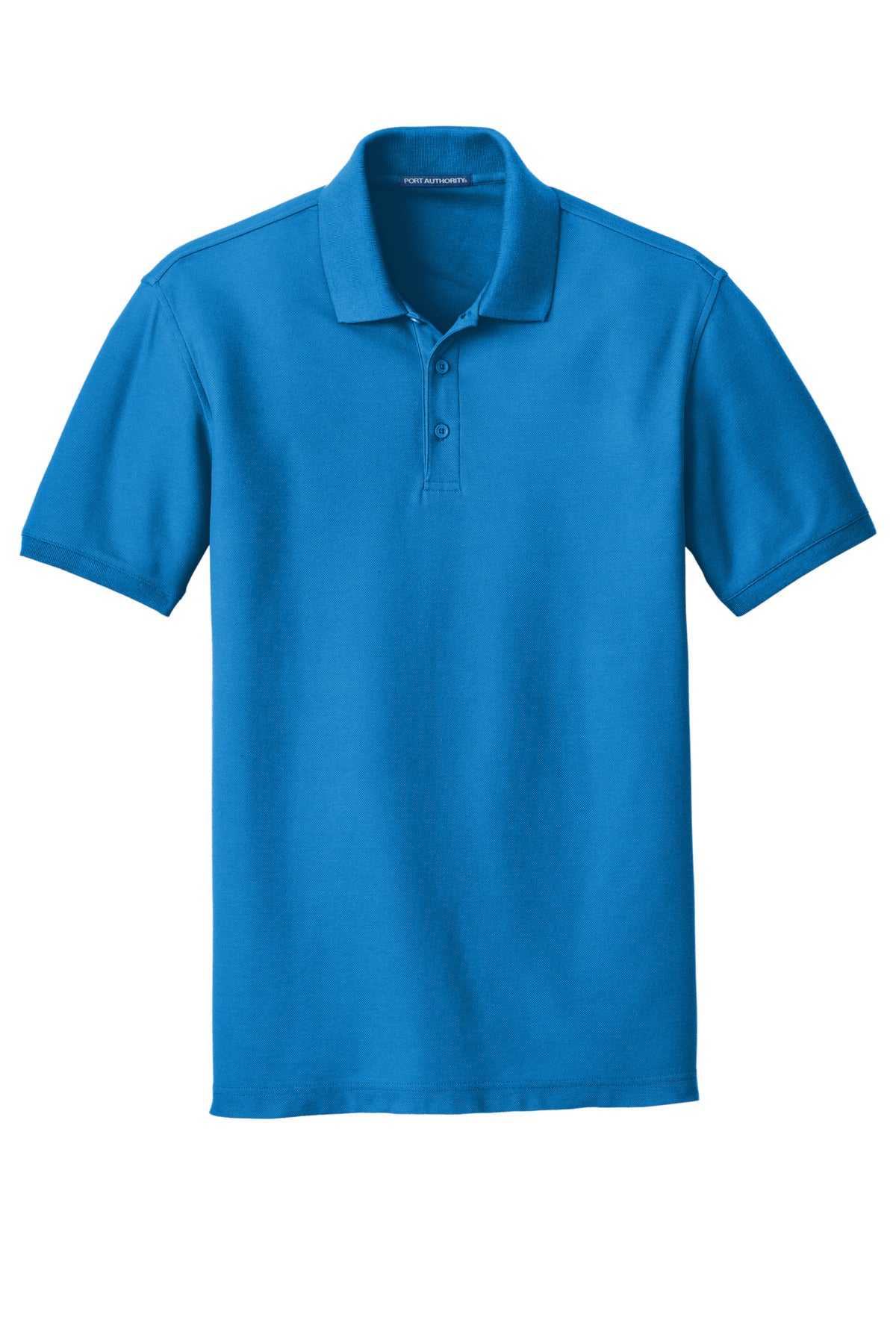 Front View of Coastal Blue Port Authority Core Classic Pique Polo. K100