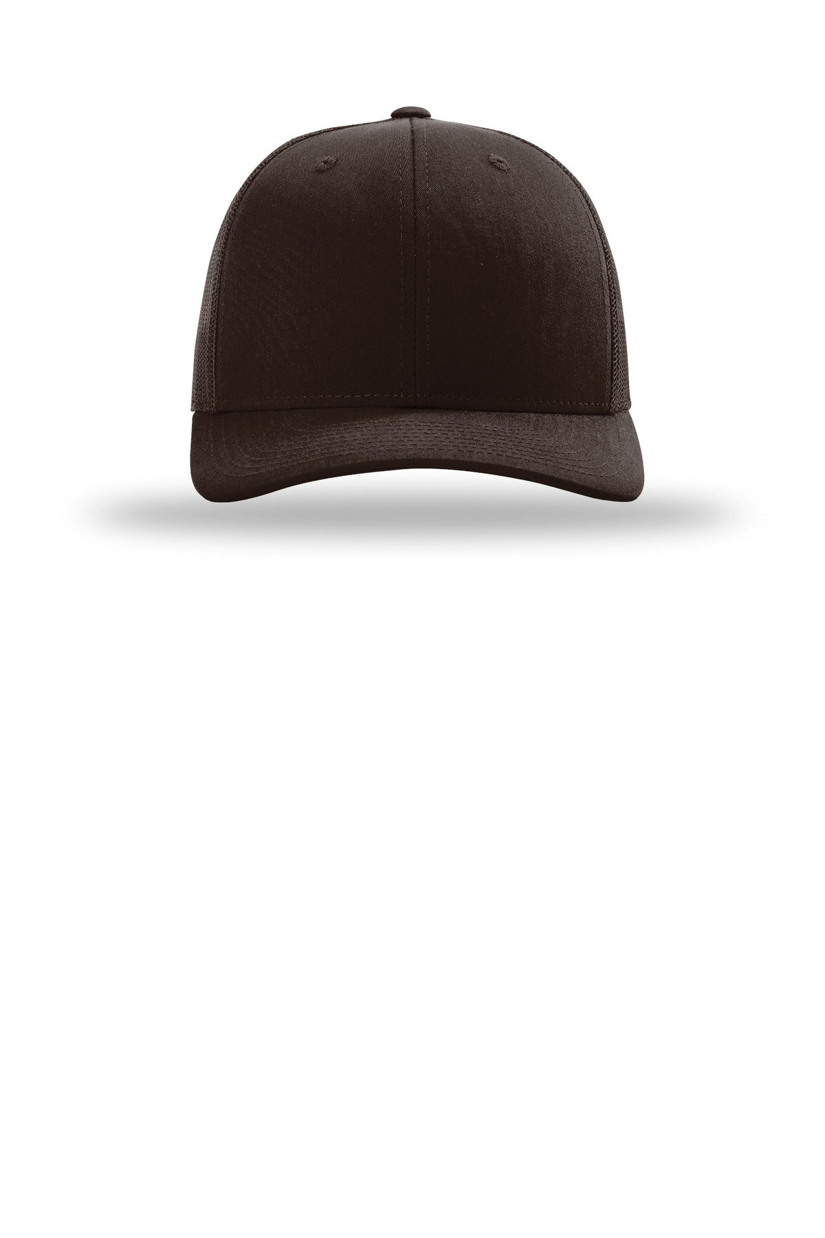 Front View of Coffee Richardson Trucker Cap 112