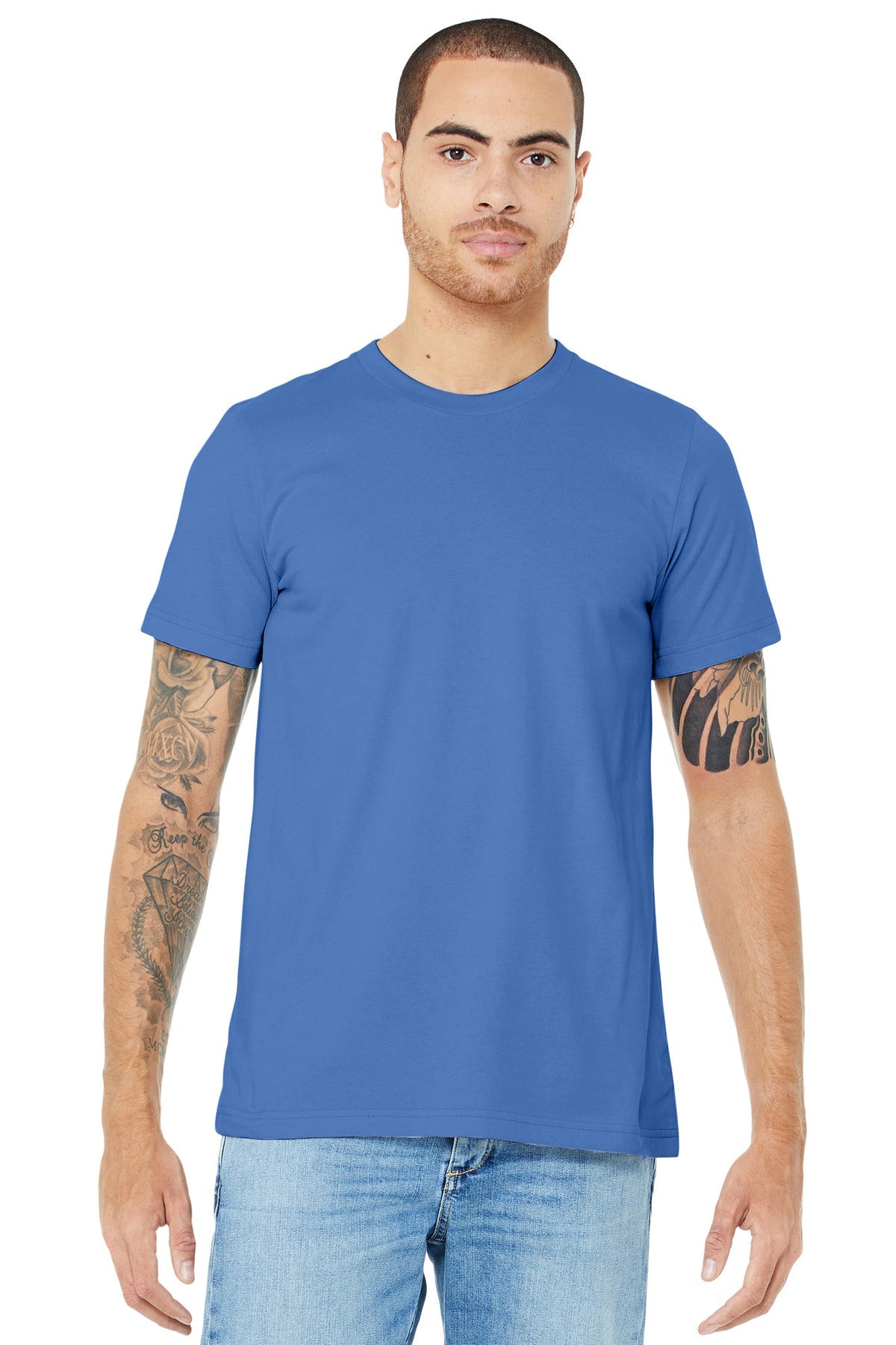 Front View of ColumbiaBl BELLA+CANVAS Unisex Jersey Short Sleeve Tee. BC3001