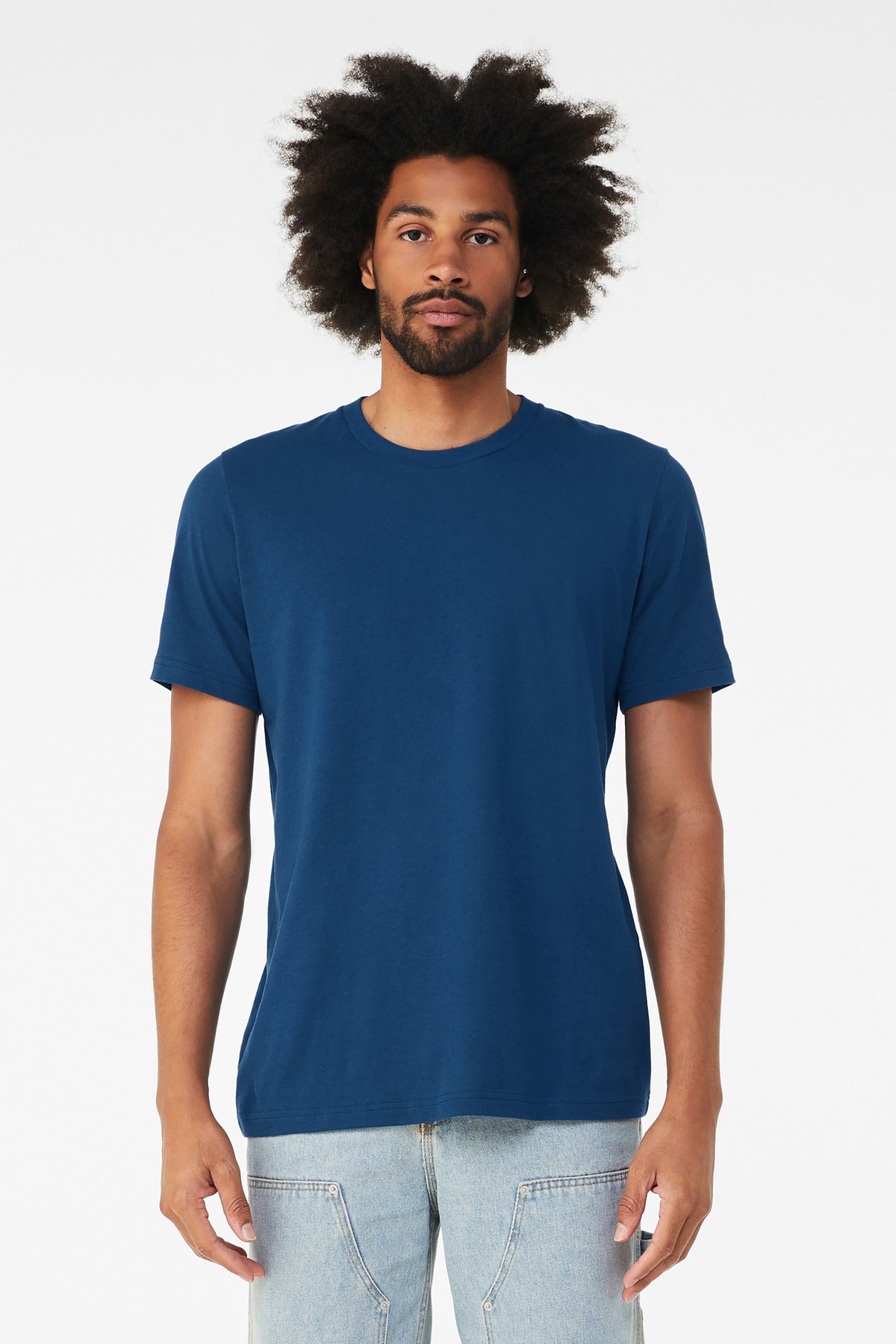 Front View of CooBlue BELLA+CANVAS Unisex Jersey Short Sleeve Tee. BC3001