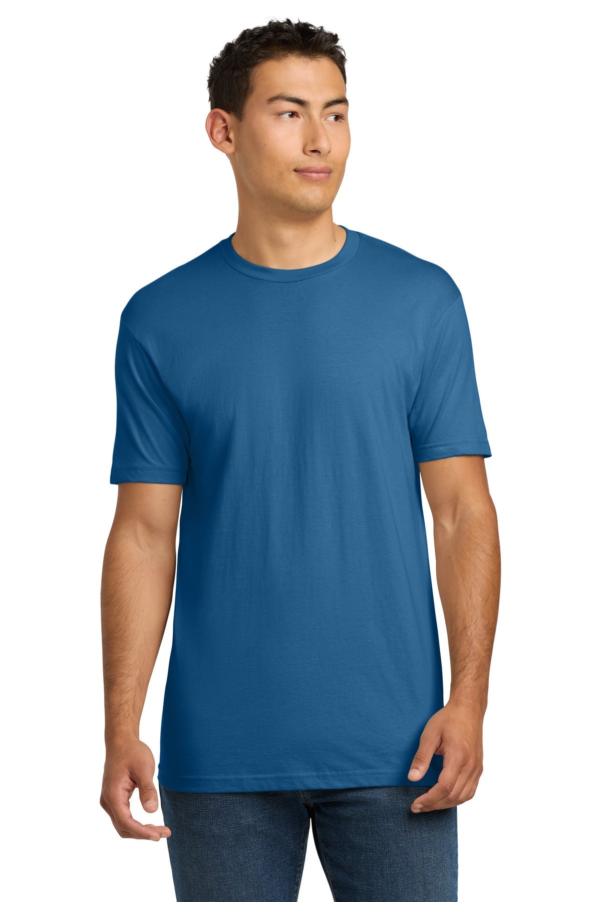 Front View of CooBlue Next Level Apparel Adult Cotton Tee. NL3600