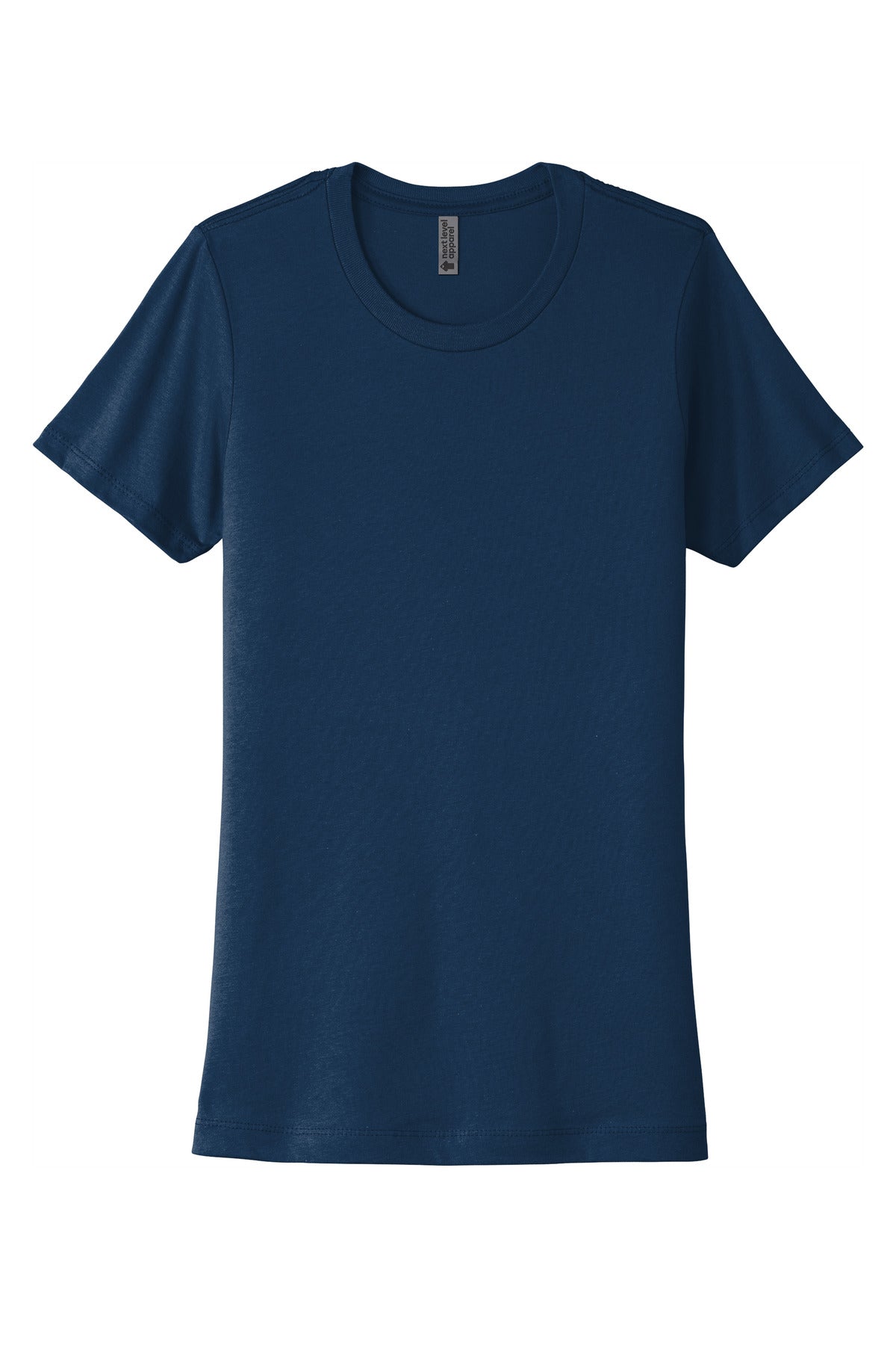 Front View of CooBlue Next Level Apparel Women's Cotton Tee. NL3900