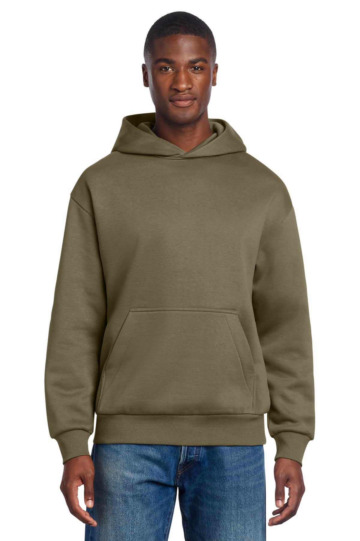 Front View of CoyoteBrn District V.I.T. Heavyweight Fleece Hoodie DT6150