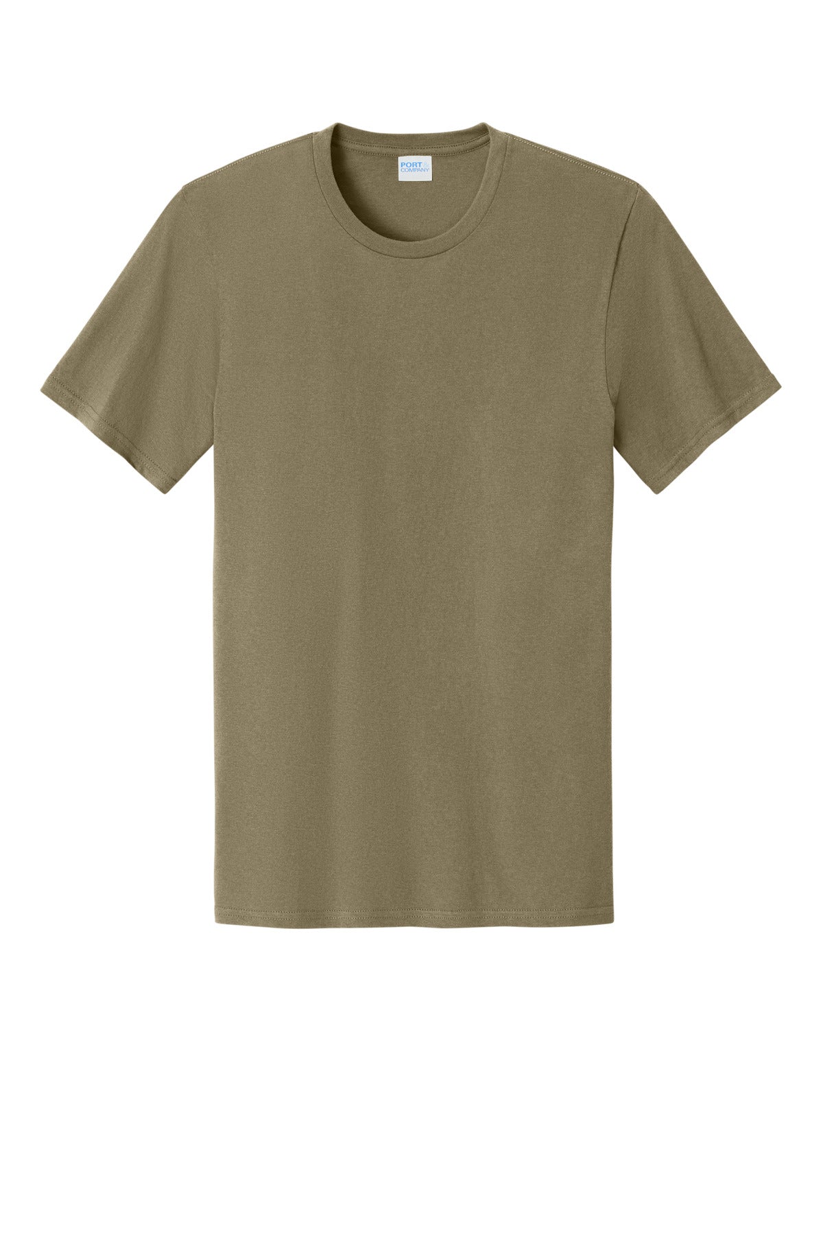 Front View of CoyoteBrn Port & Co Easy Cotton Tee PC43