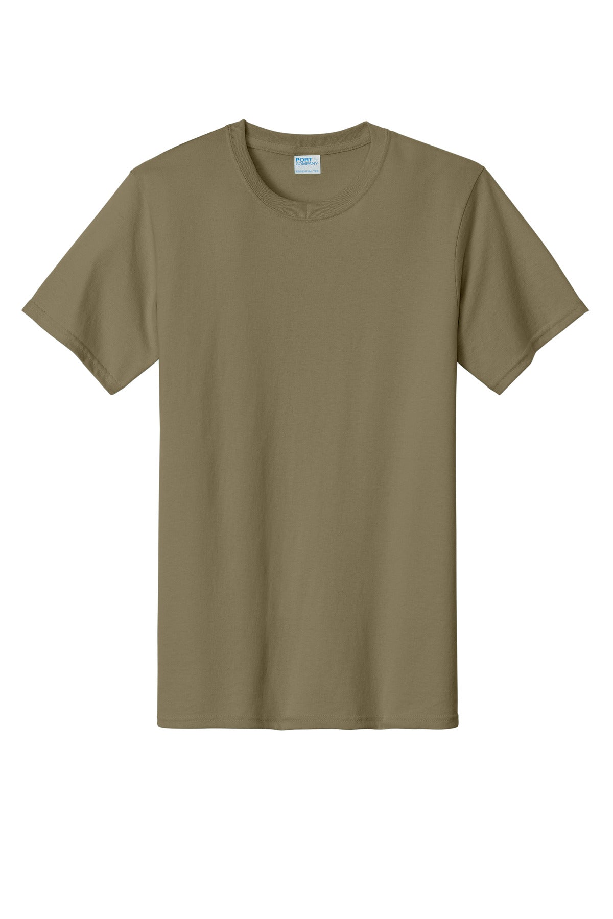 Front View of CoyoteBrn Port & Co Essential Tee. PC61