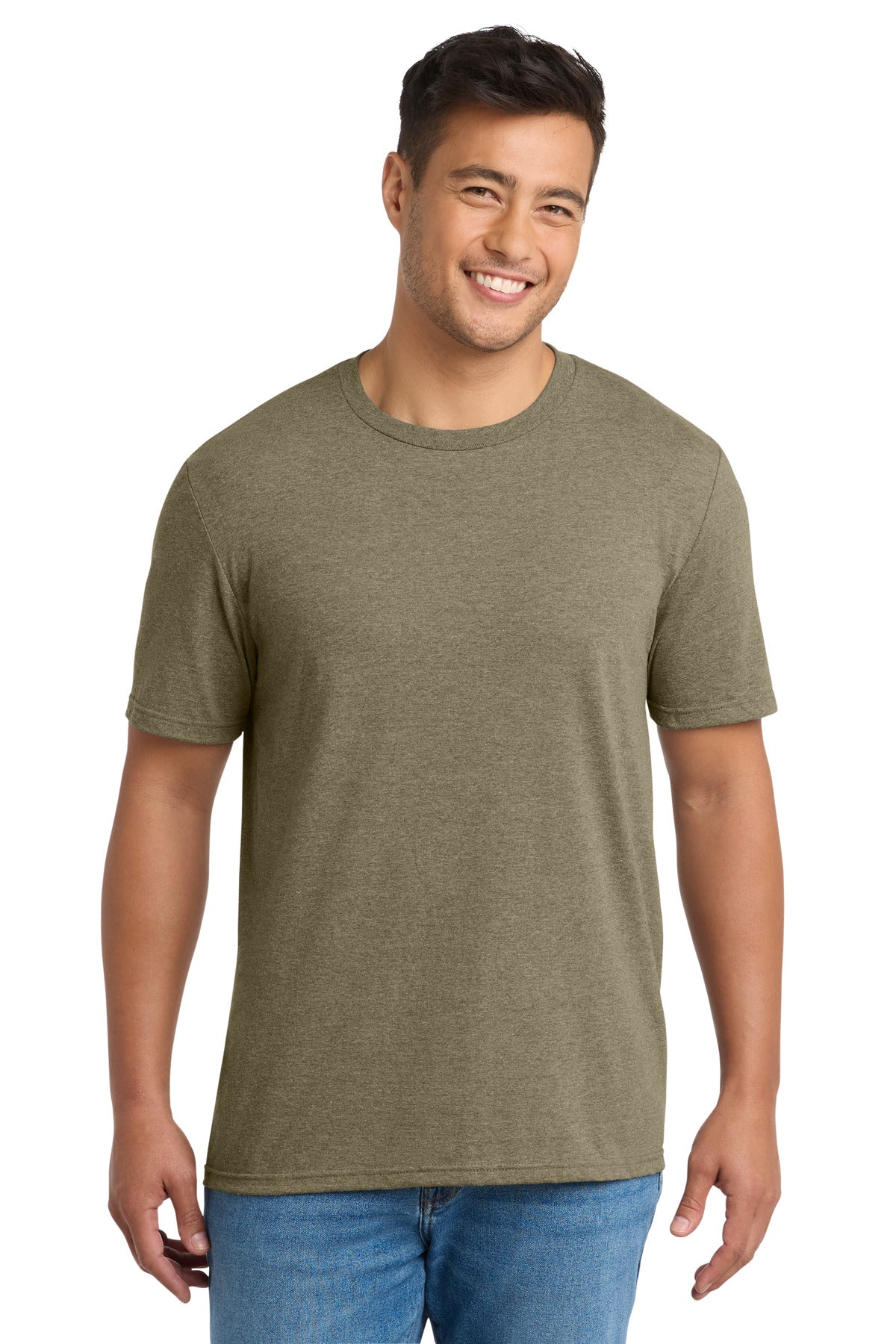 Front View of CoyteBrnHr Port & Co Tri-Blend Tee. PC330