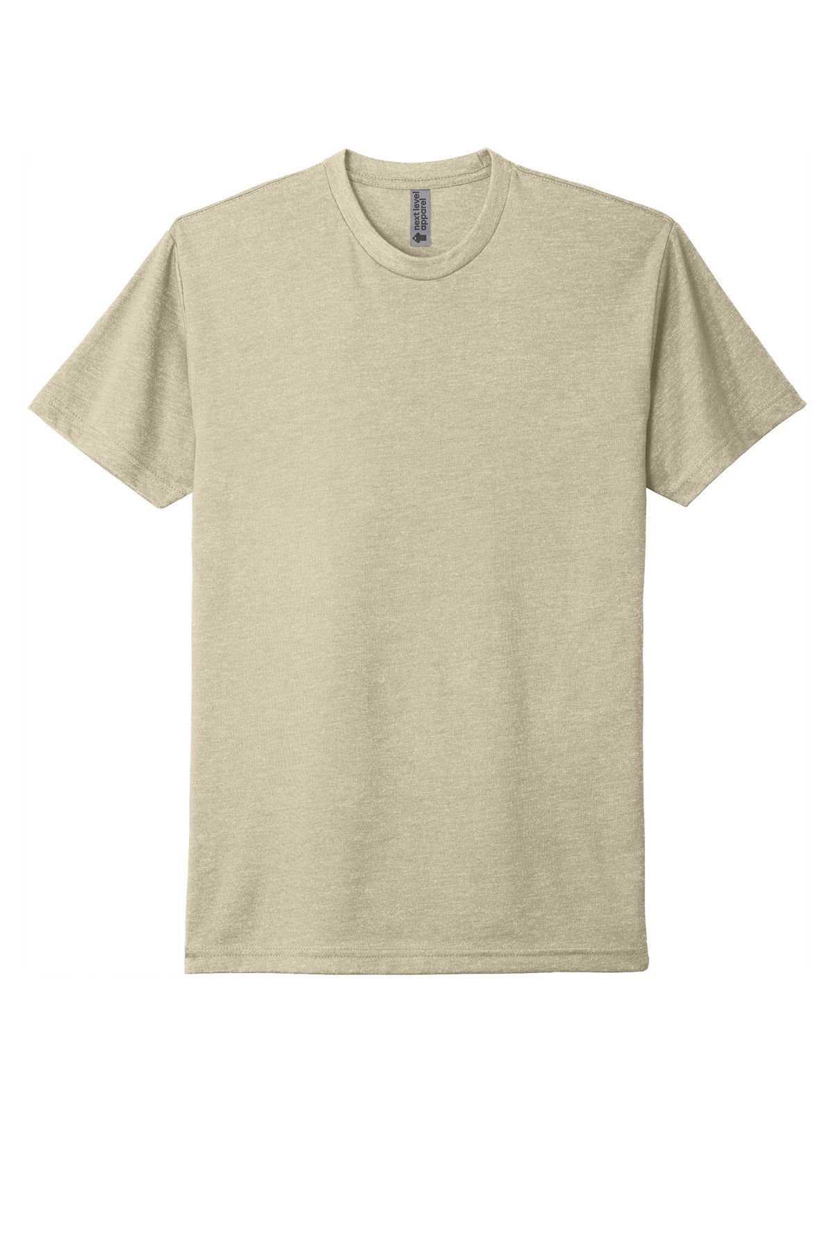 Front View of Cream Next Level Apparel Adult CVC Tee. NL6210