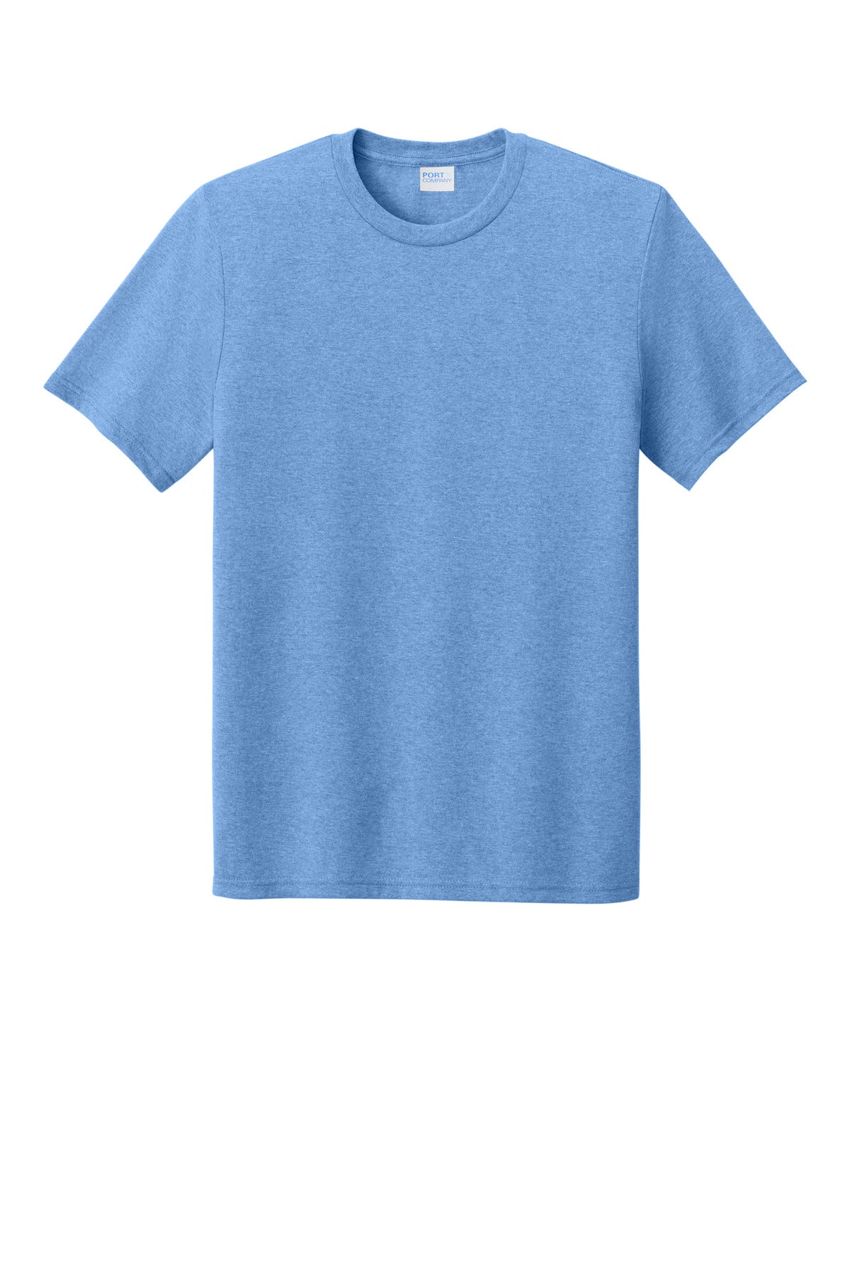 Front View of CrlnaBlHtr Port & Co Tri-Blend Tee. PC330