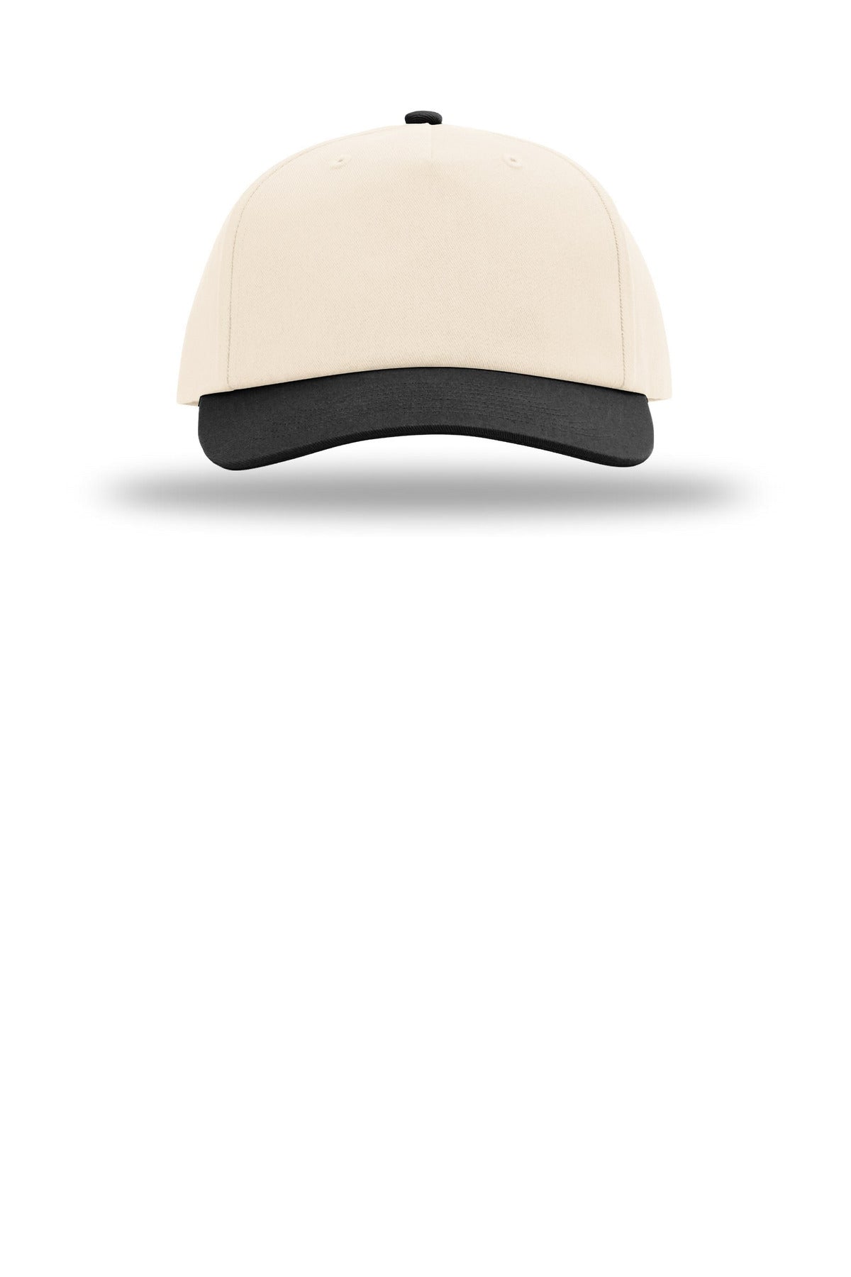 Front View of Crm/Crm/Bk Richardson 5-Panel Relaxed Gramps 356