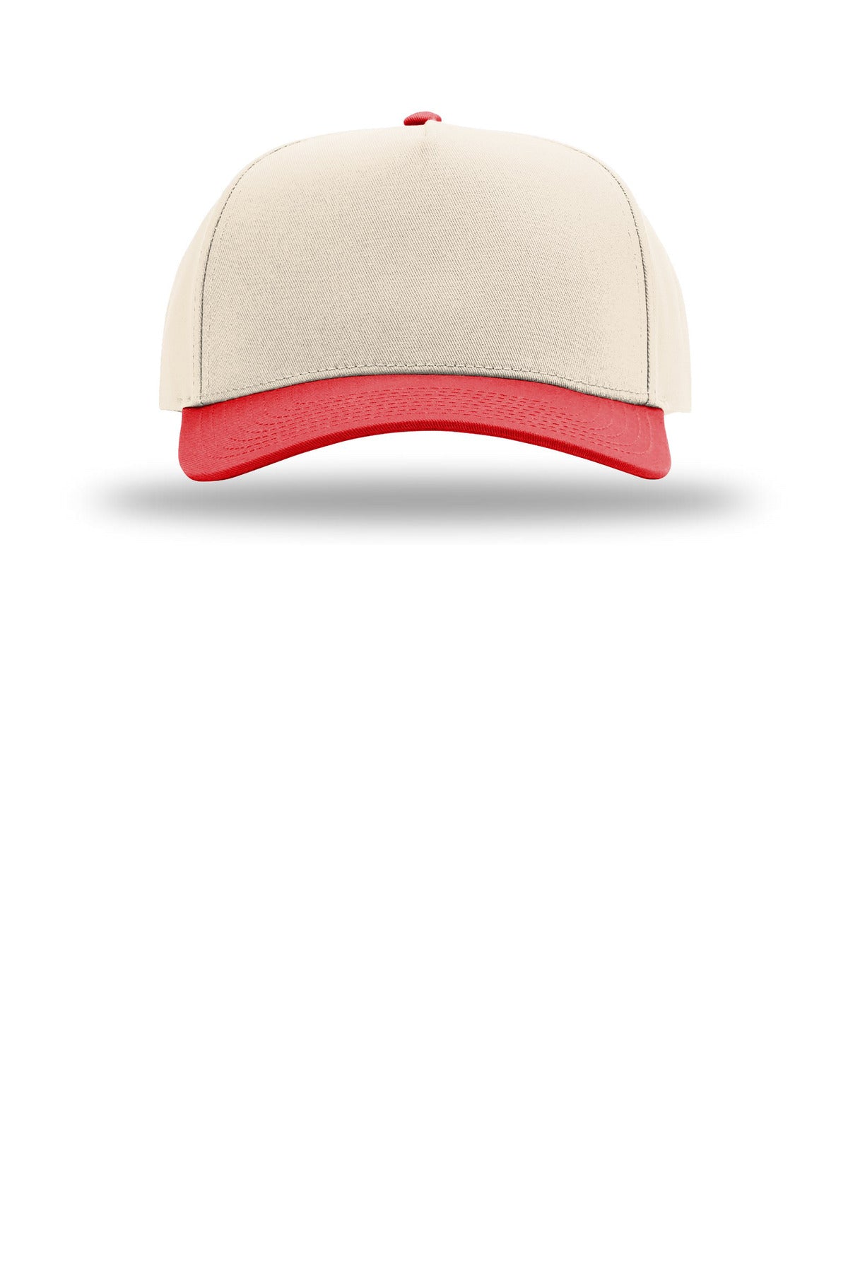 Front View of Crm/Crm/Rd Richardson Full Fabric 5-Panel Champ 323FPC