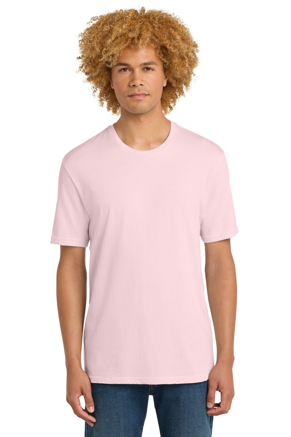 Front View of CrnationPk District Perfect Weight Tee. DT104