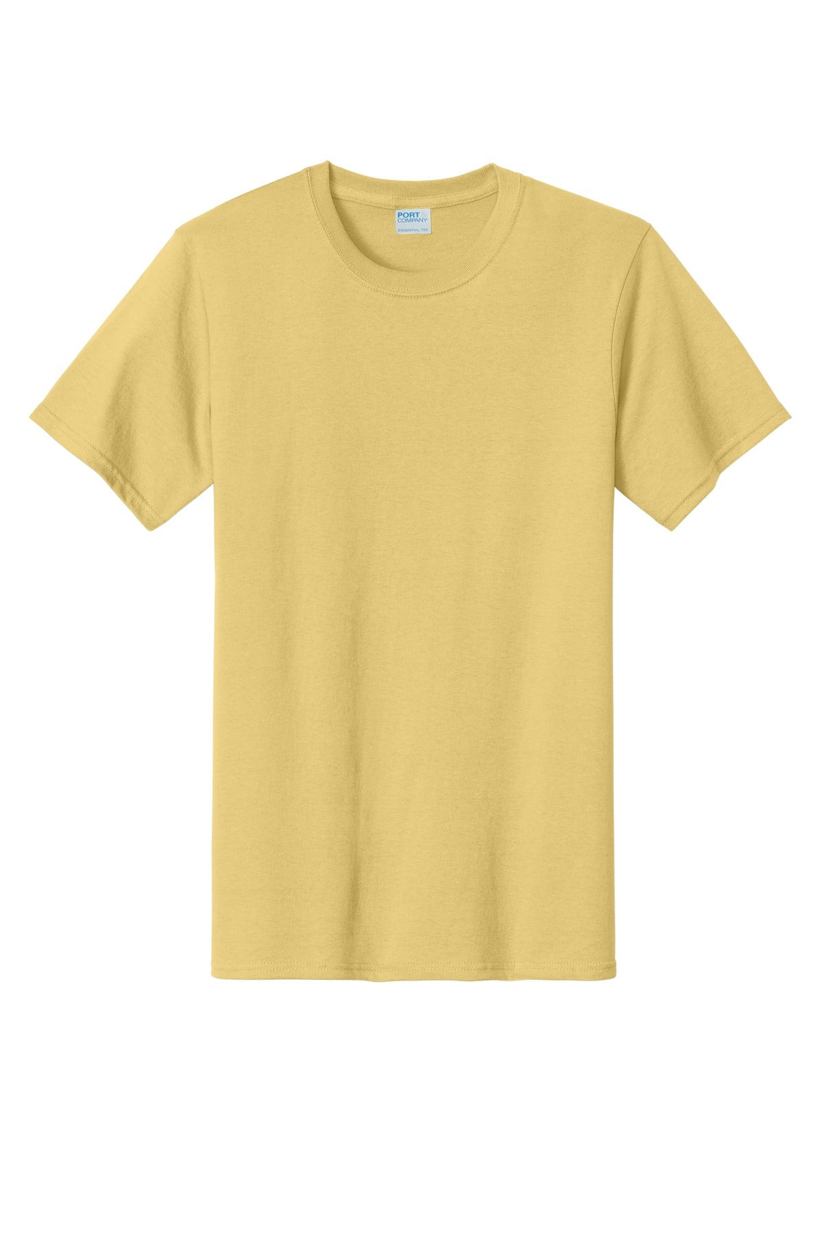 Front View of Daffodil Ylw Port & Co Tall Essential Tee. PC61T