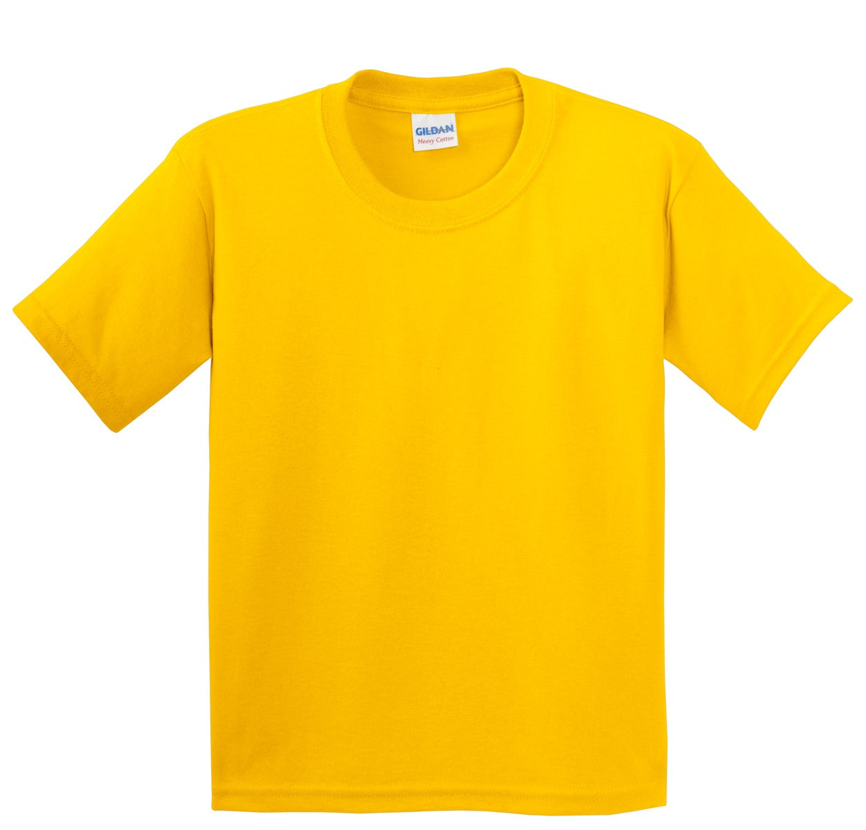 Front View of Daisy Gildan - Youth Heavy Cotton 100% Cotton T-Shirt. 5000B