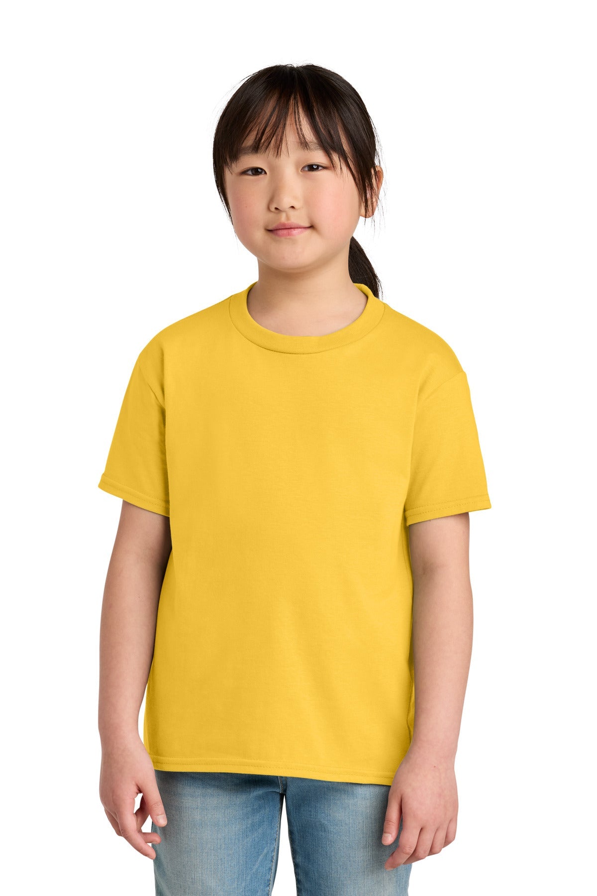 Front View of Daisy Gildan Youth Softstyle Midweight Tee 65000B