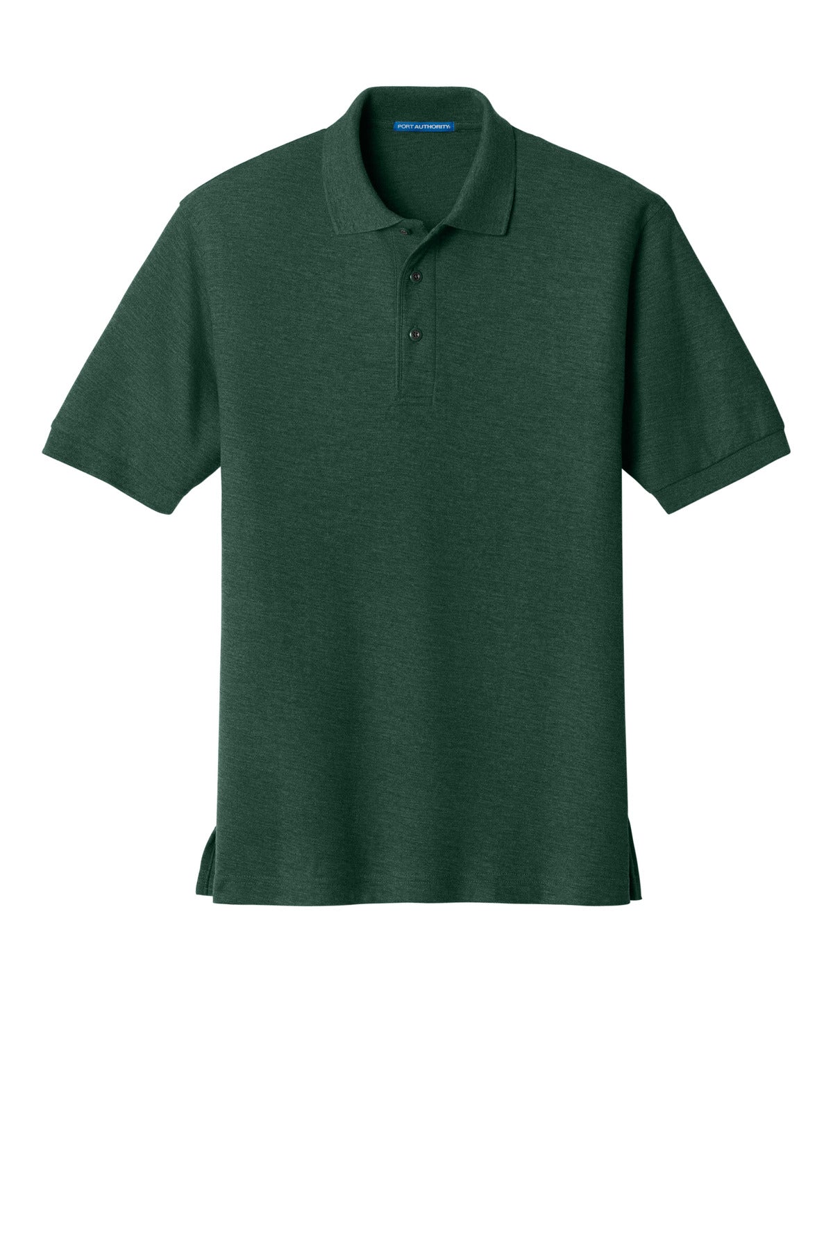 Front View of Dark Green Port Authority Extended Size Silk Touch Polo K500ES