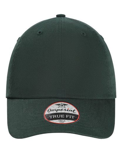 Front View of Dark Green The Original Buckle Dad Hat - X210B