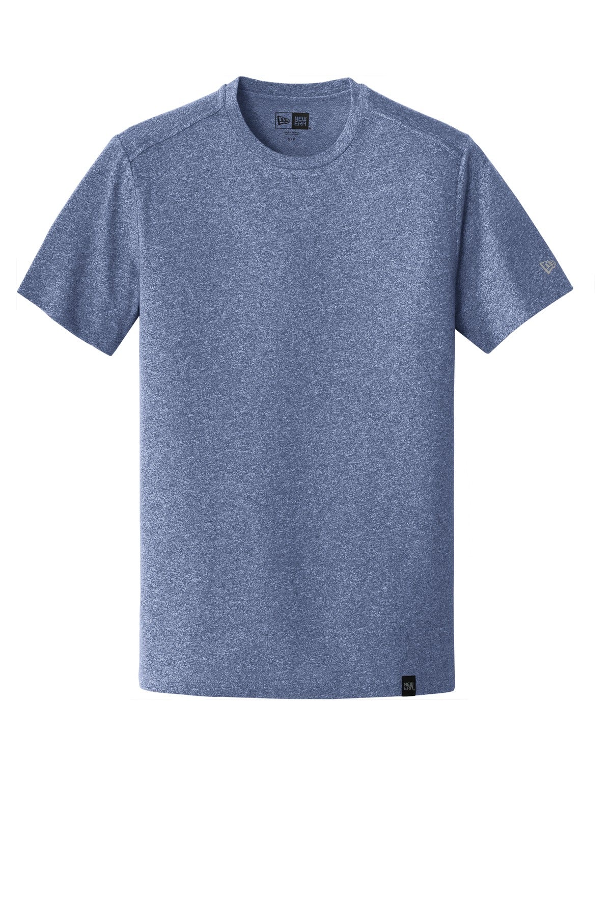 Front View of Dark Royal Tws New Era Heritage Blend Crew Tee. NEA100