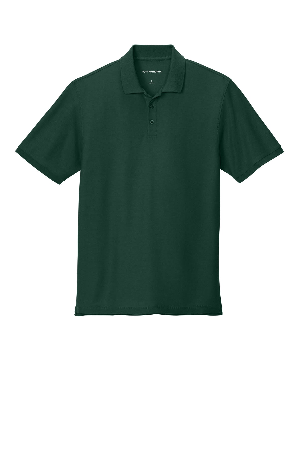 Front View of DarkGreen Port Authority Wearever Signature Pique Polo K200