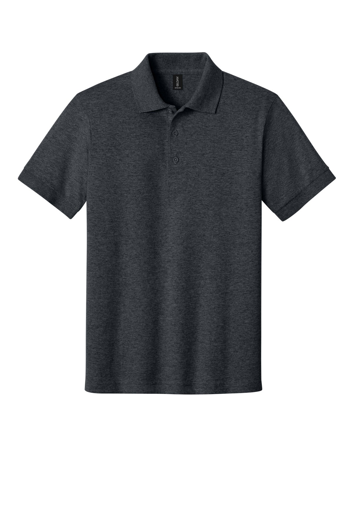 Front View of DarkHthr Gildan - DryBlend 6-Ounce Jersey Knit Sport Shirt. 8800