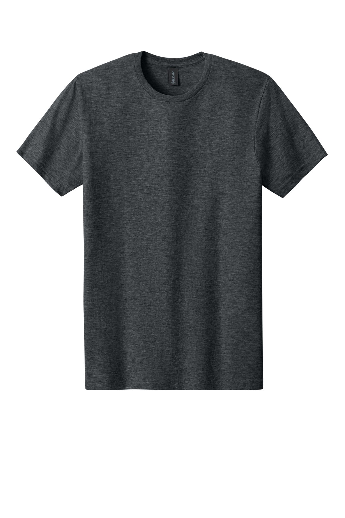 Front View of DarkHthr Gildan Softstyle CVC Tee 64000CVC