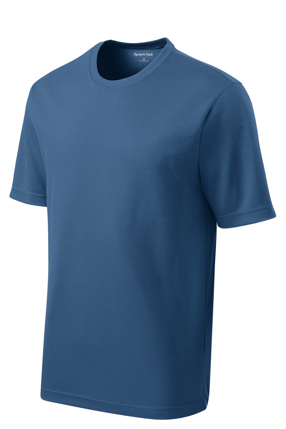 Front View of Dawn Blue Sport-Tek PosiCharge RacerMesh Tee. ST340