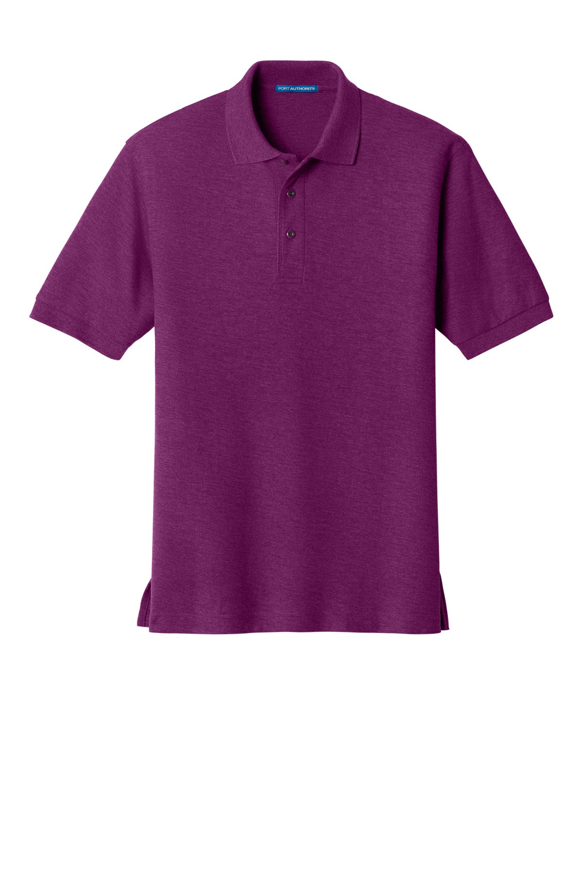 Front View of Deep Berry Port Authority Extended Size Silk Touch Polo K500ES
