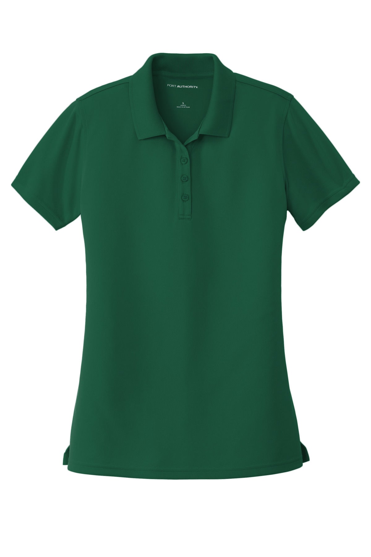 Front View of Deep Forest Gn Port Authority Women's Dry Zone UV Micro-Mesh Polo. LK110