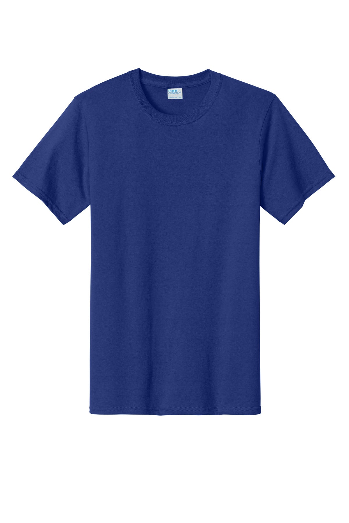 Front View of Deep Marine Port & Co Tall Essential Tee. PC61T