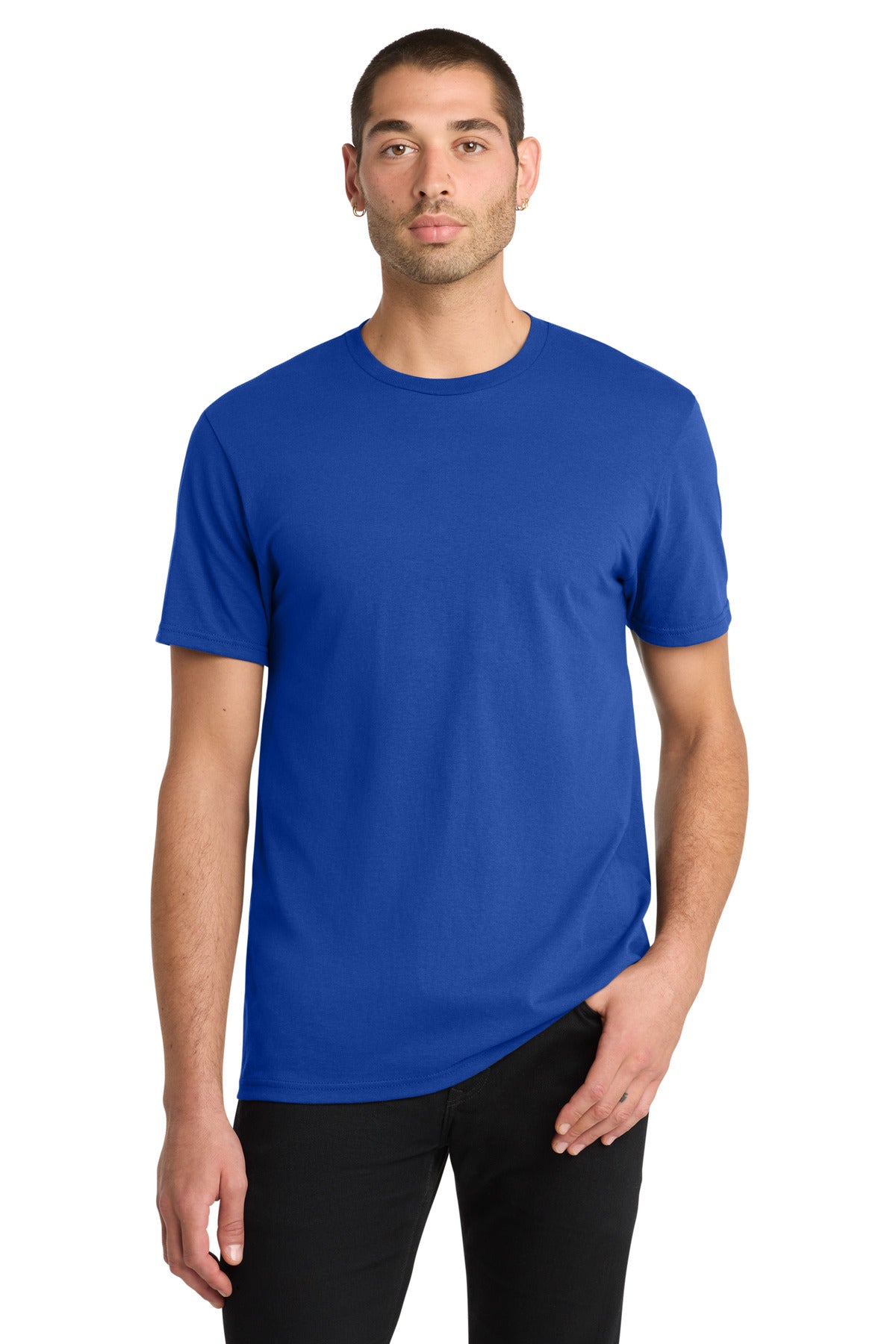 Front View of Deep Royal District The Concert Tee DT5000