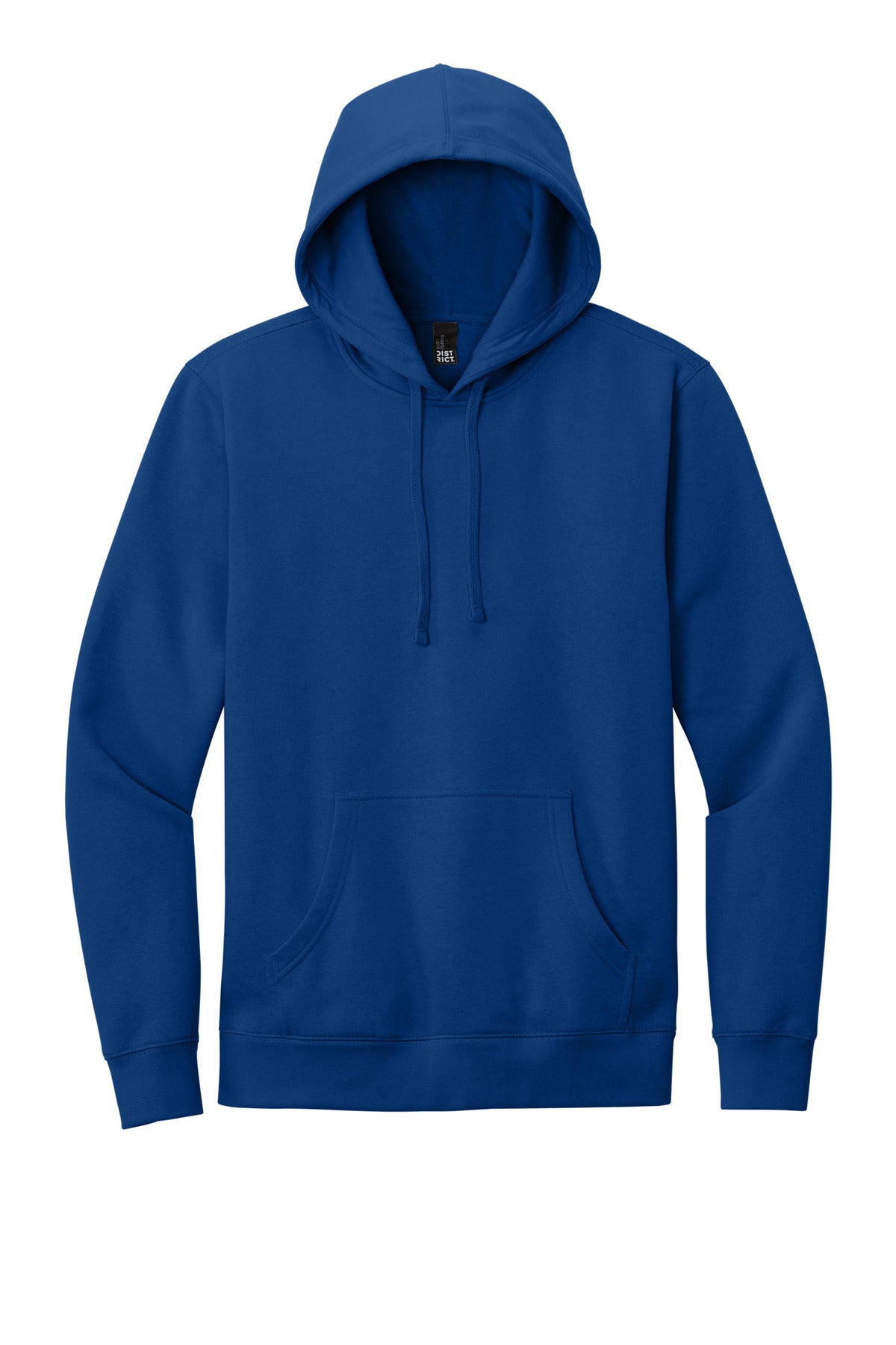 Front View of Deep Royal District V.I.T. Fleece Hoodie DT6100