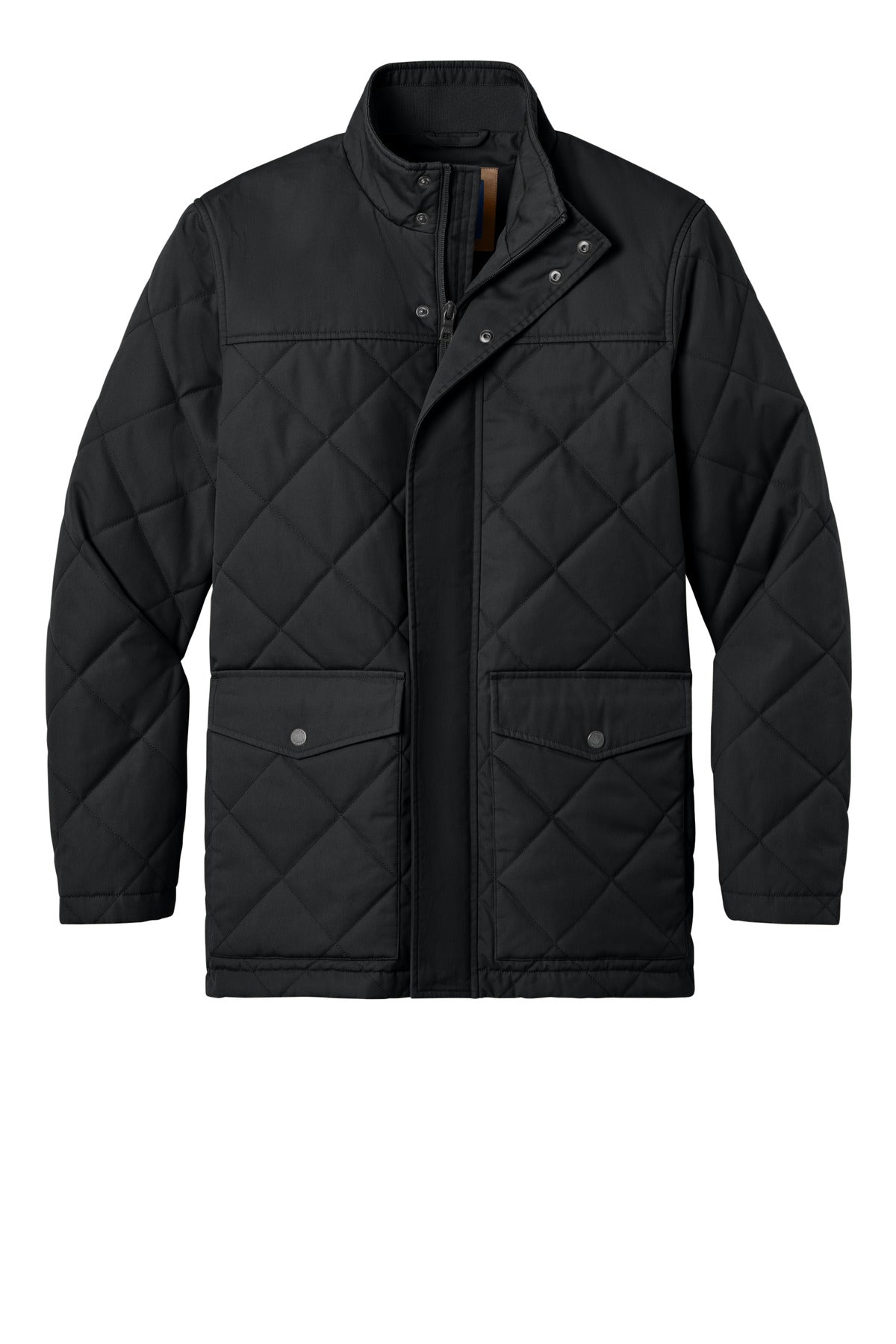 Front View of DeepBlack Brooks Brothers Field Coat BB18605