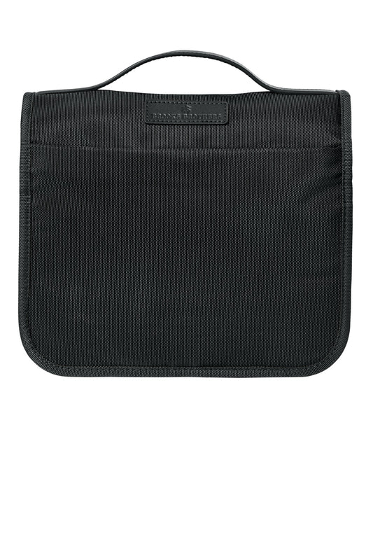 Front View of DeepBlack Brooks Brothers Oxford Small Travel Bag BB18872