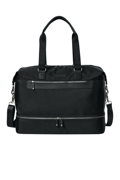 Front View of DeepBlack Brooks Brothers Oxford Weekender BB18882