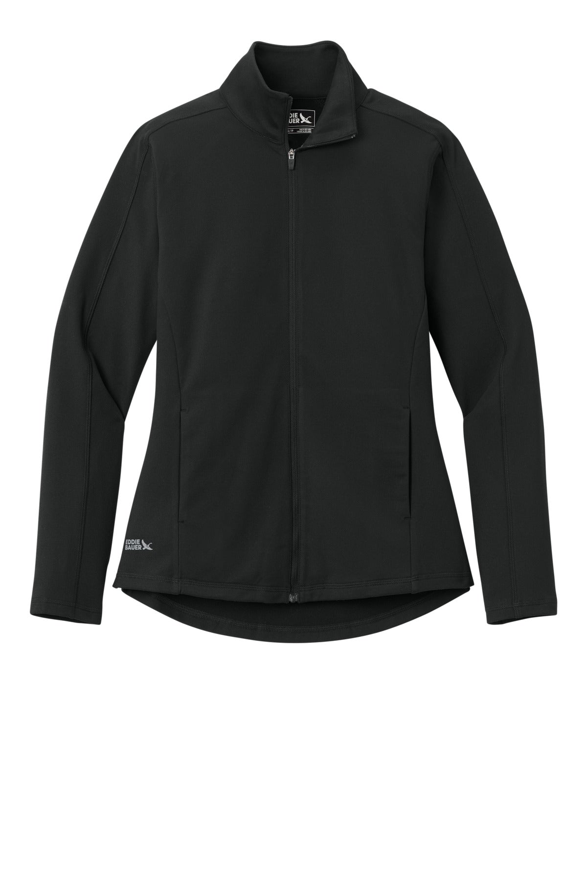 Front View of DeepBlack Eddie Bauer Women's Adventurer Full-Zip EB121