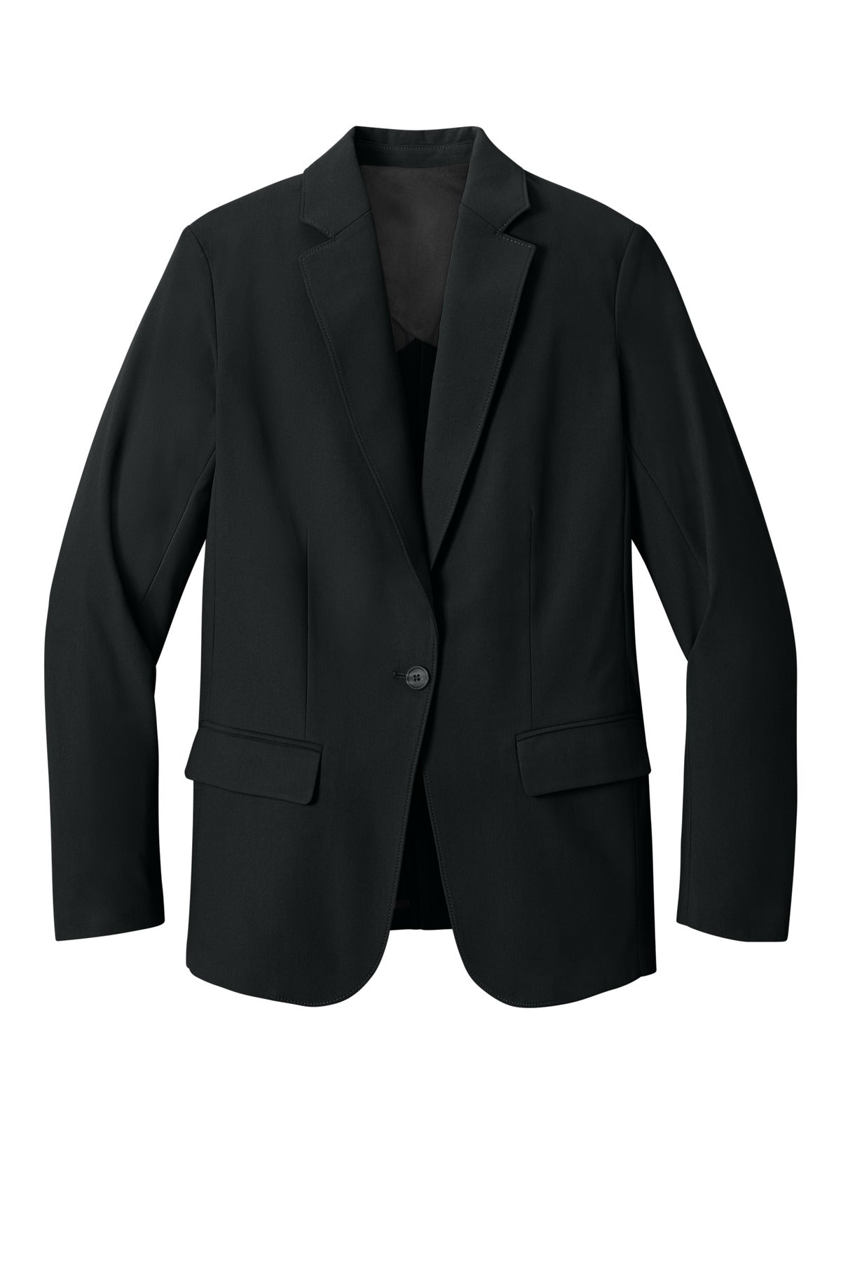 Front View of DeepBlack Mercer+Mettle Women's Capital Tech Blazer MM3033