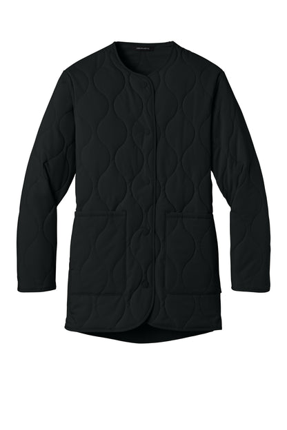 Front View of DeepBlack Mercer+Mettle Women's Quilted Liner Jacket MM7203
