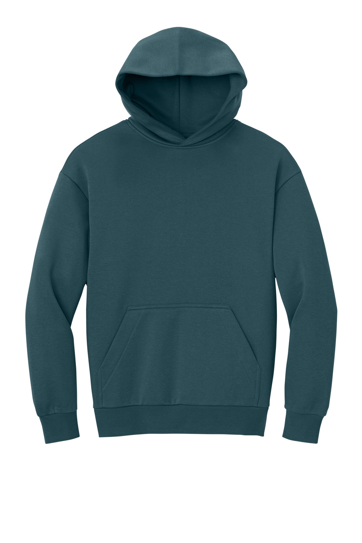 Front View of DeepCyan District V.I.T. Heavyweight Fleece Hoodie DT6150