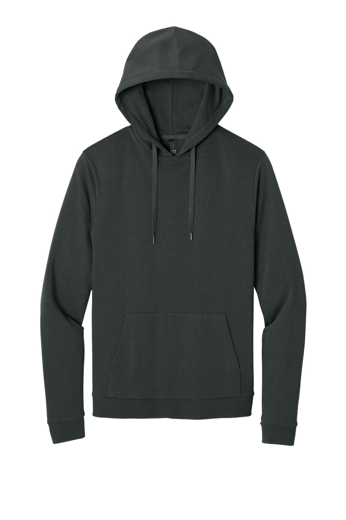 Front View of DeepestGry District Perfect Tri Fleece Pullover Hoodie DT1300