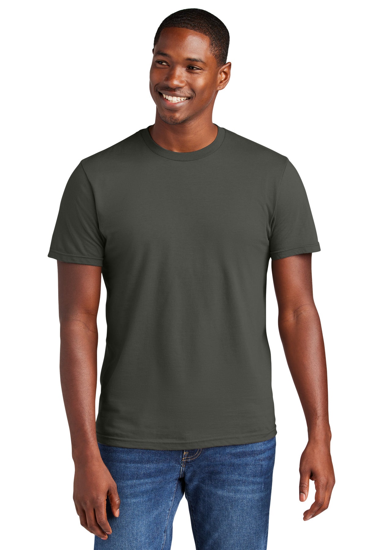 Front View of DeepestGry District Very Important Tee . DT6000