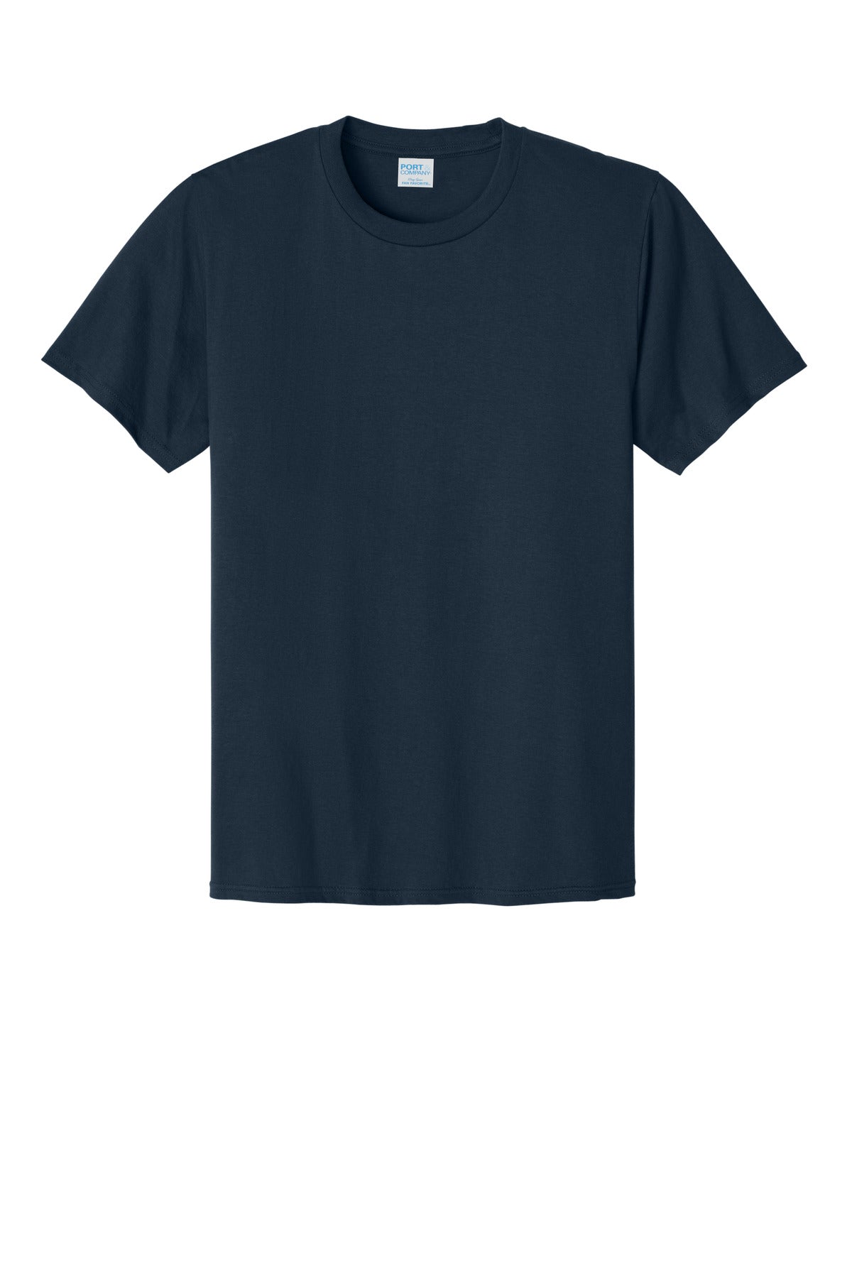 Front View of DeepNavy Port & Co CVC Tee PC340