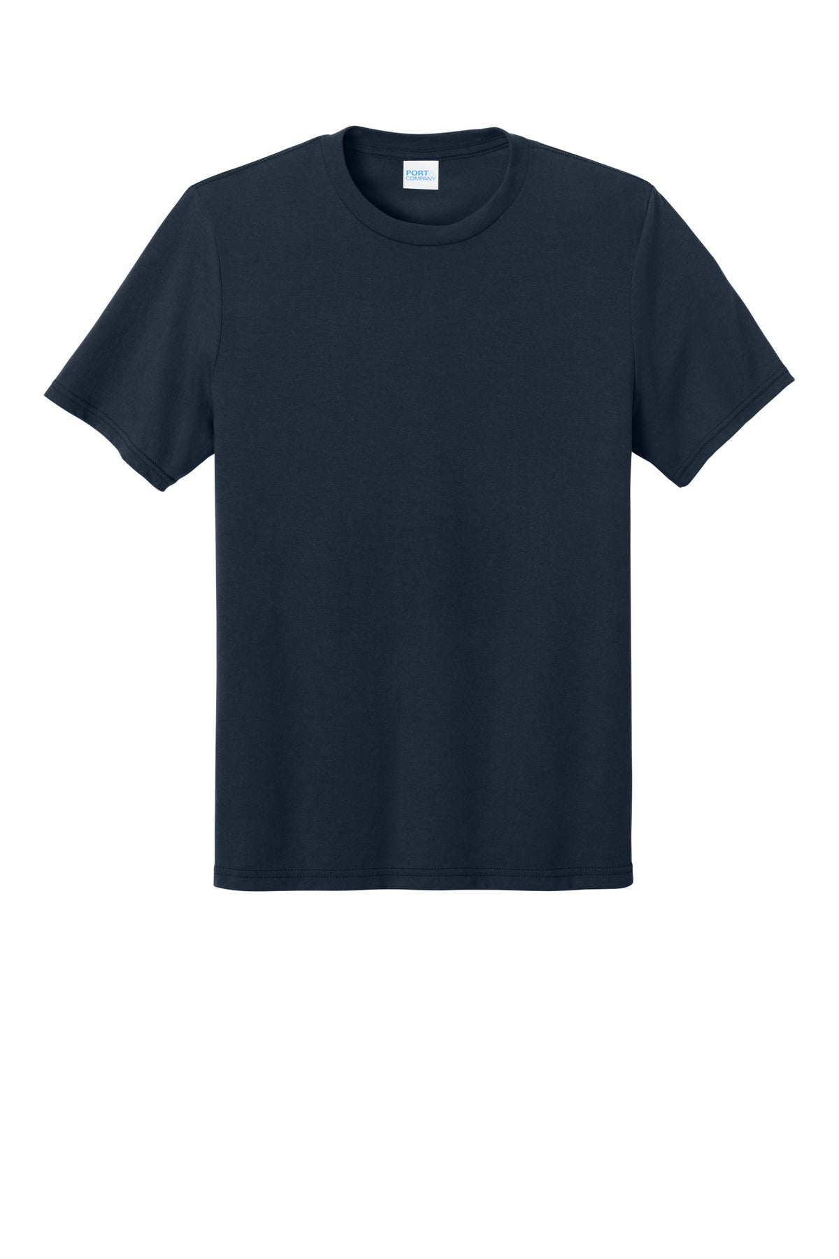 Front View of DeepNavy Port & Co Tri-Blend Tee. PC330