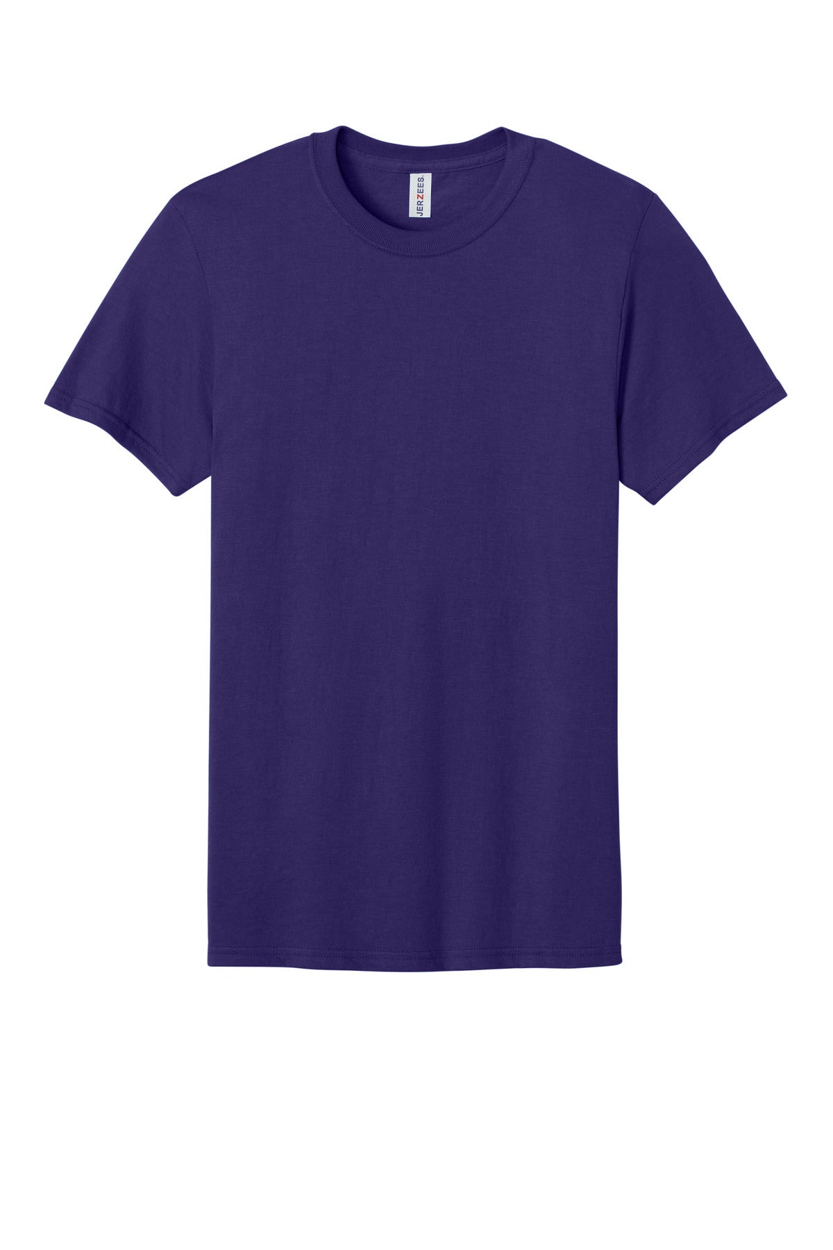 Front View of DeepPurple Jerzees Premium Blend Ring Spun T-Shirt 560M