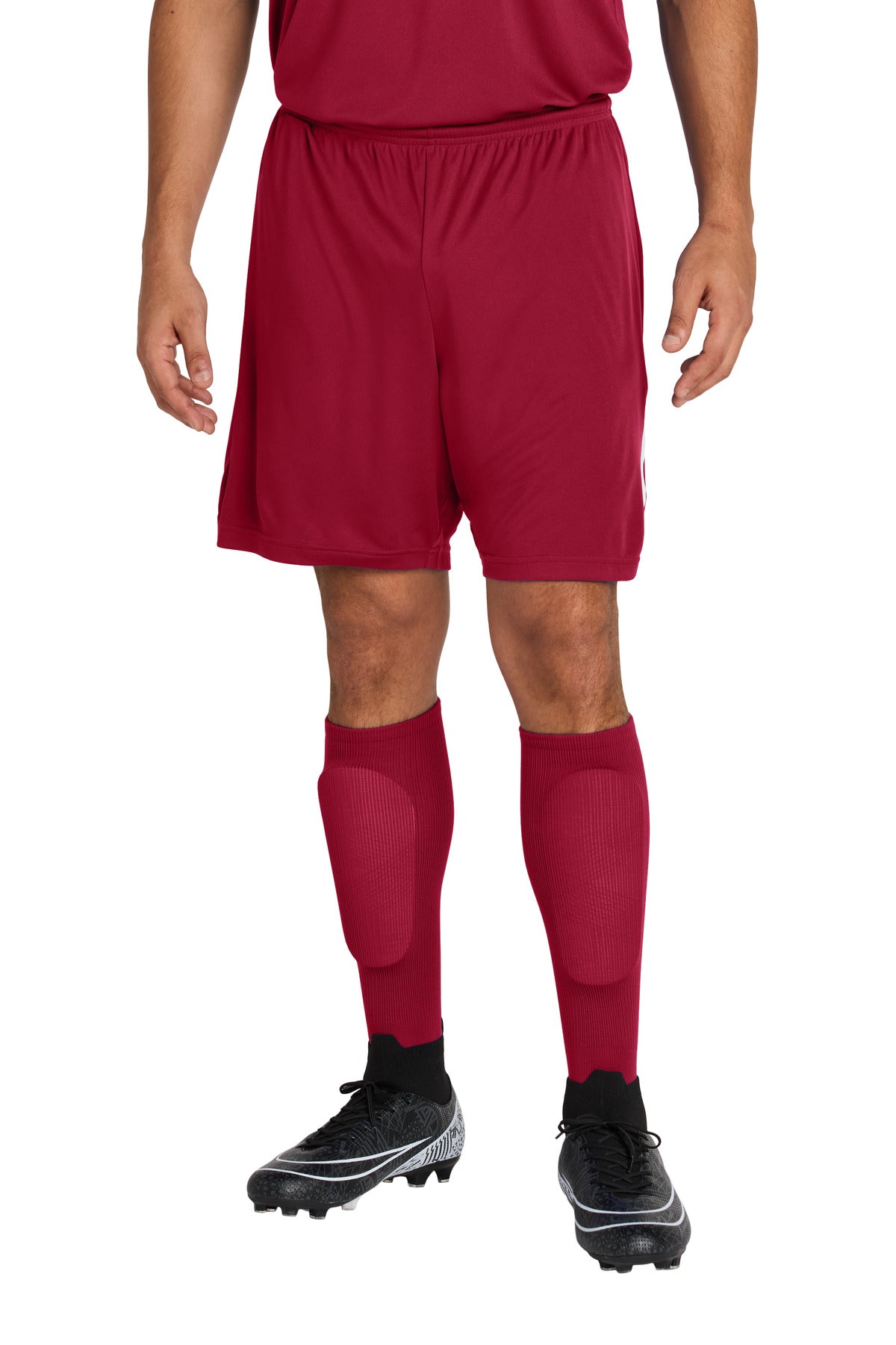 Front View of DeepRed Sport-Tek All Sport OTC Socks STA05