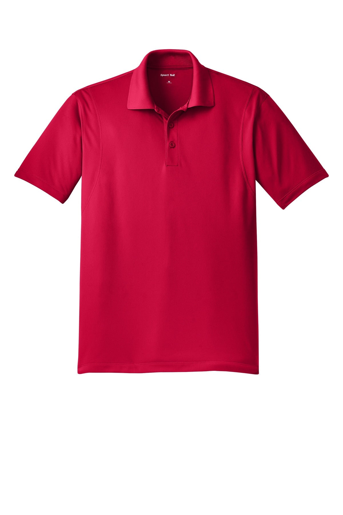 Front View of DeepRed Sport-Tek Micropique Sport-Wick Polo. ST650