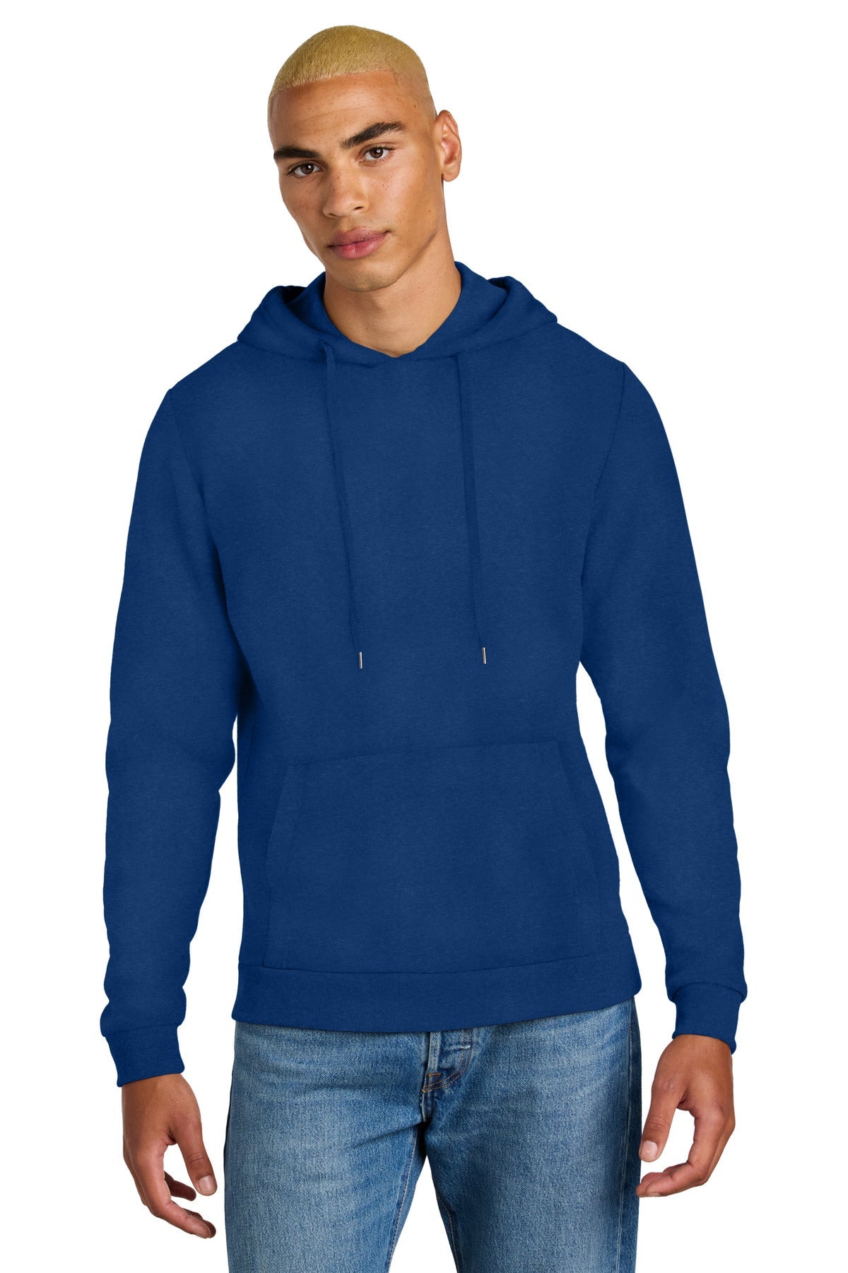 Front View of DeepRoyal District Perfect Tri Fleece Pullover Hoodie DT1300