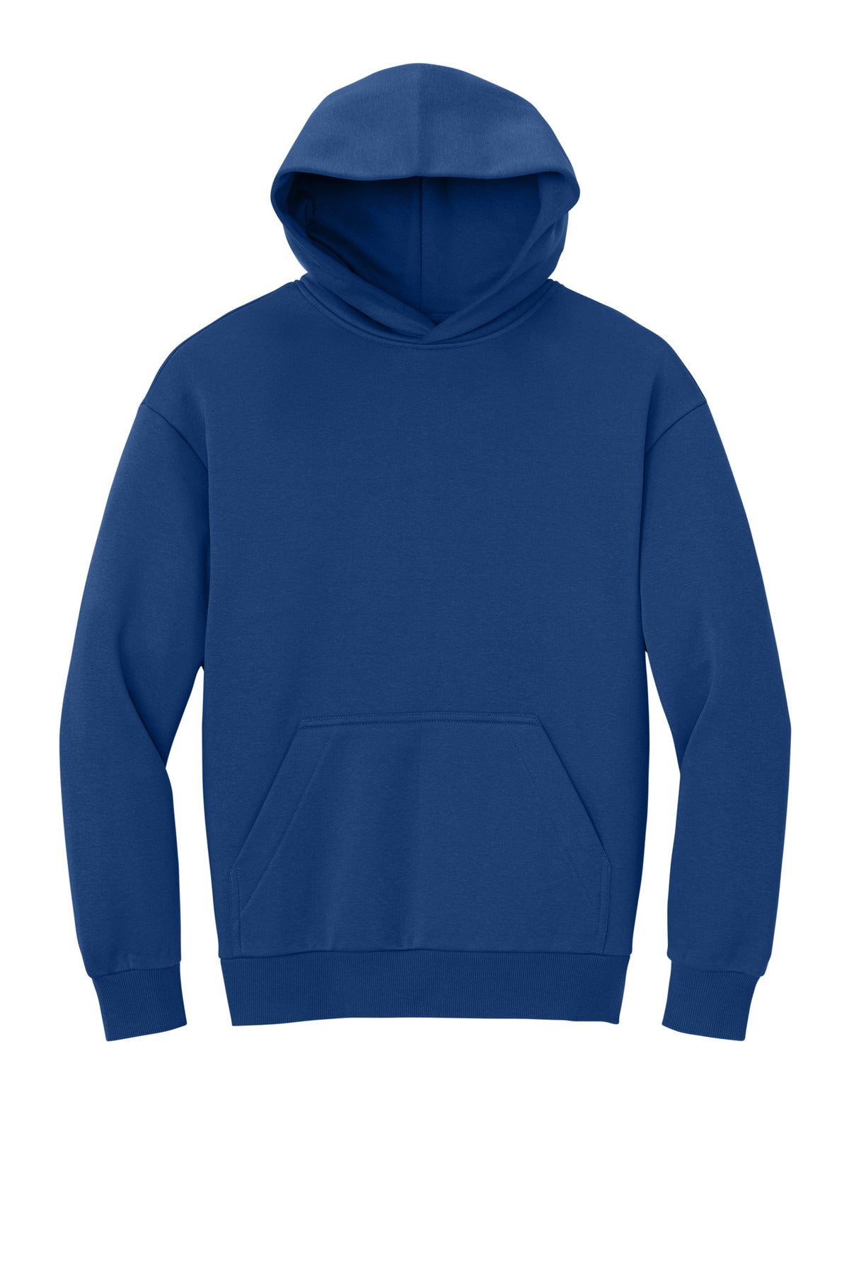 Front View of DeepRoyal District V.I.T. Heavyweight Fleece Hoodie DT6150