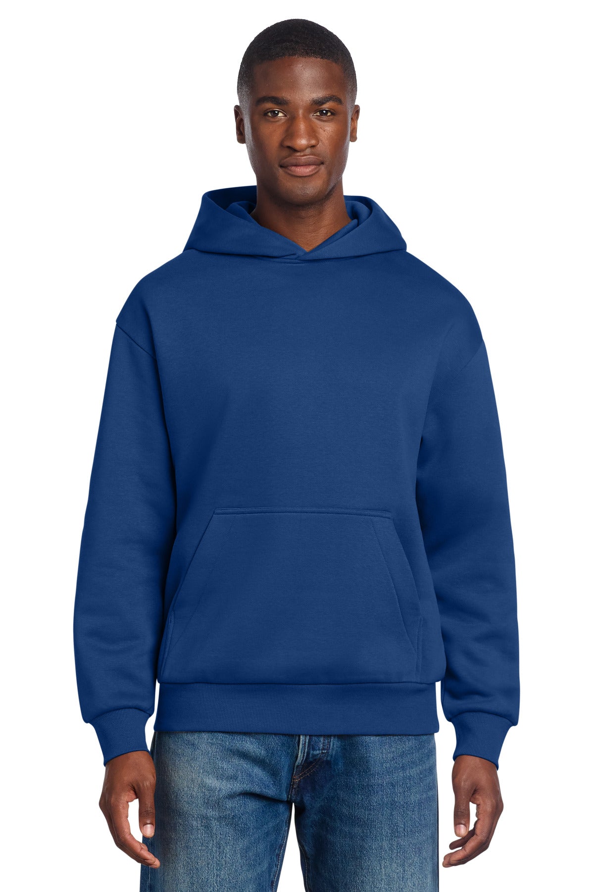 Front View of DeepRoyal District V.I.T. Heavyweight Fleece Hoodie DT6150
